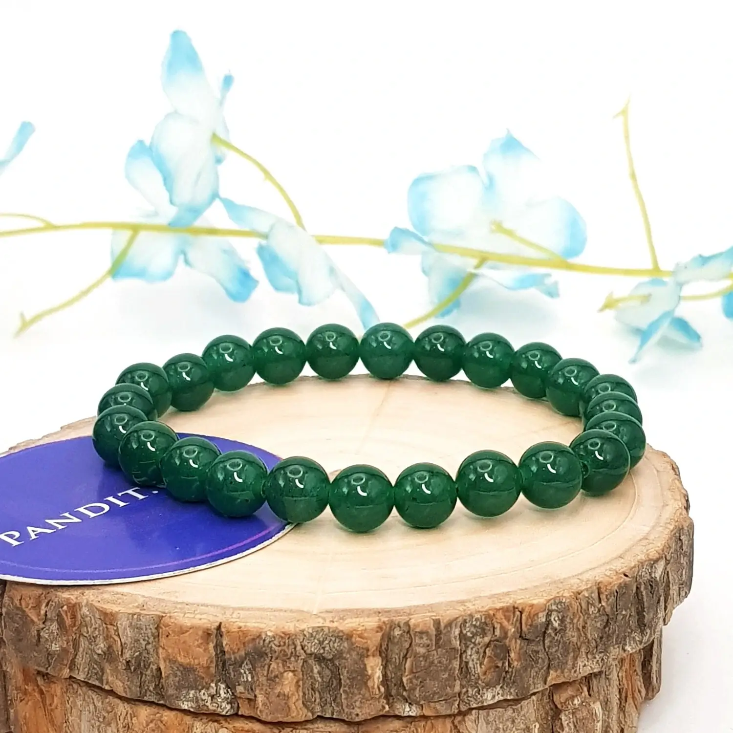 Green Onyx Bracelet - For Emotional Balance & Sound Sleep