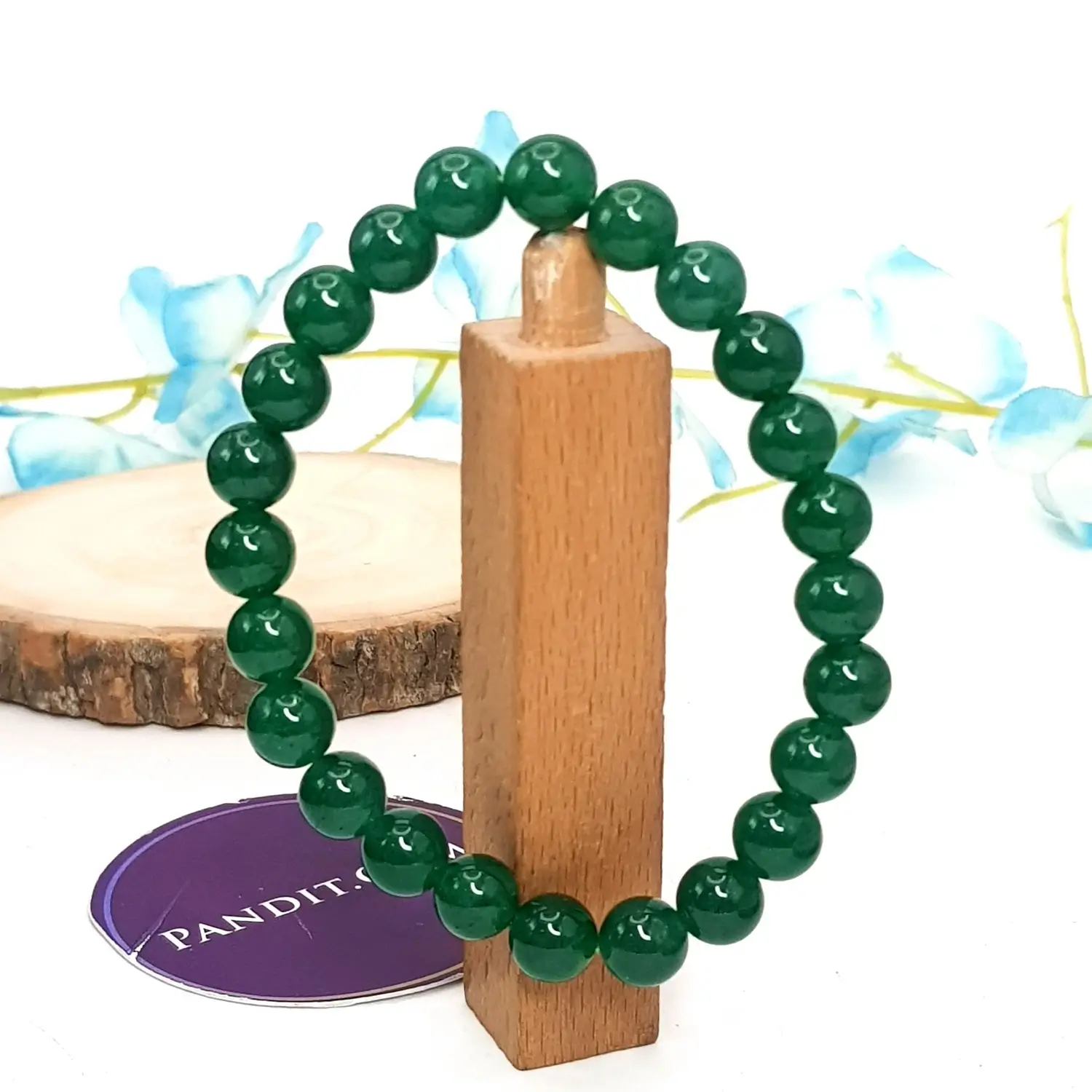Green Onyx Bracelet - For Emotional Balance & Sound Sleep - Image 2