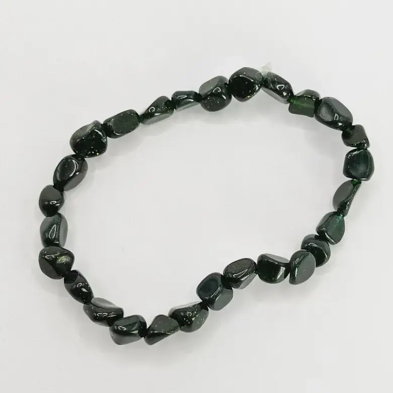 Green Sunstone Tumble Bracelet - For concentration in Study