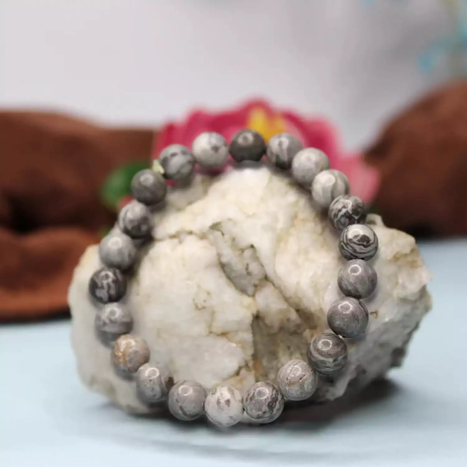 Grey Jasper Bracelet - For Confidence and Leadership Qualities - Image 4