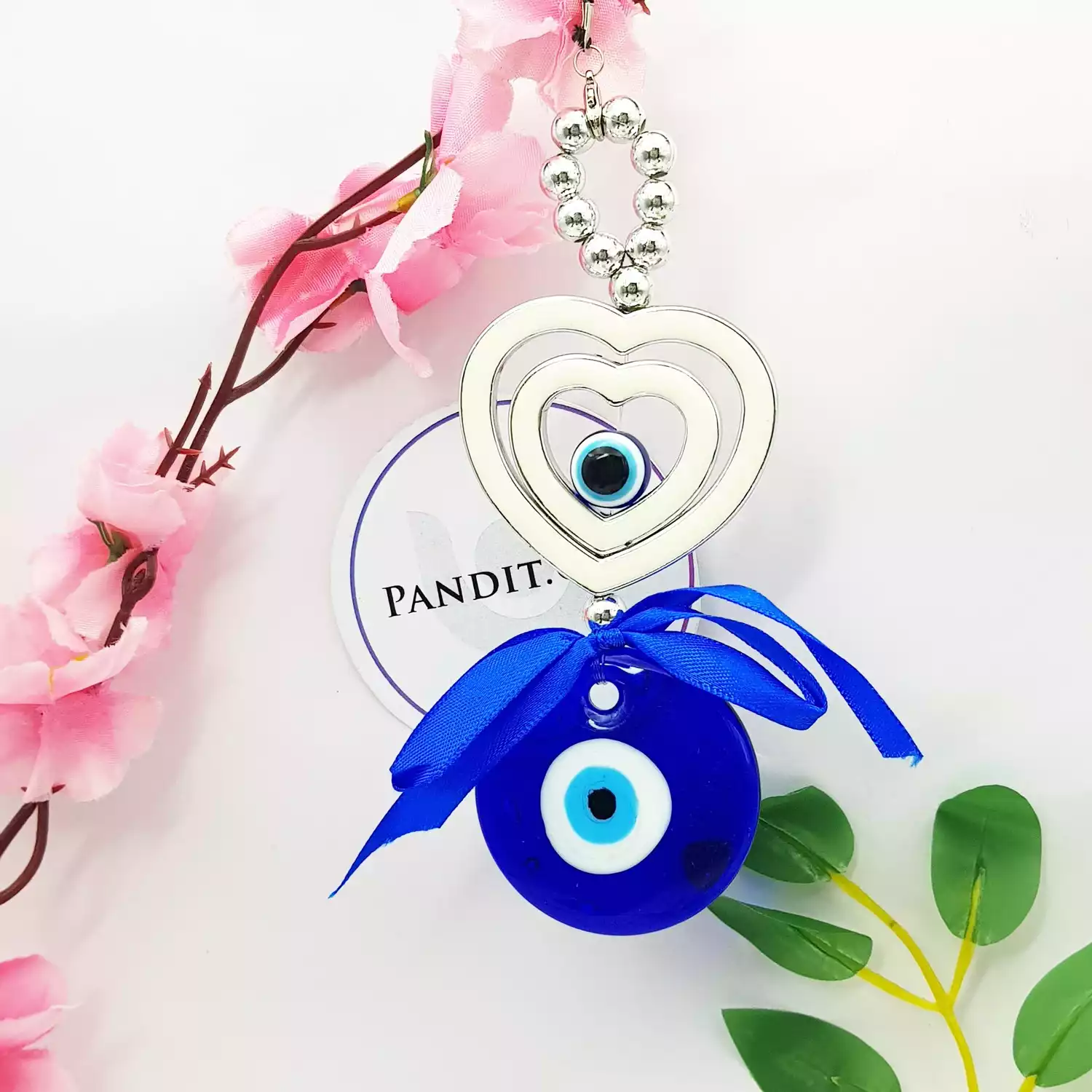 Heart Shape Evil Eye Hanging for Good Luck - Image 2