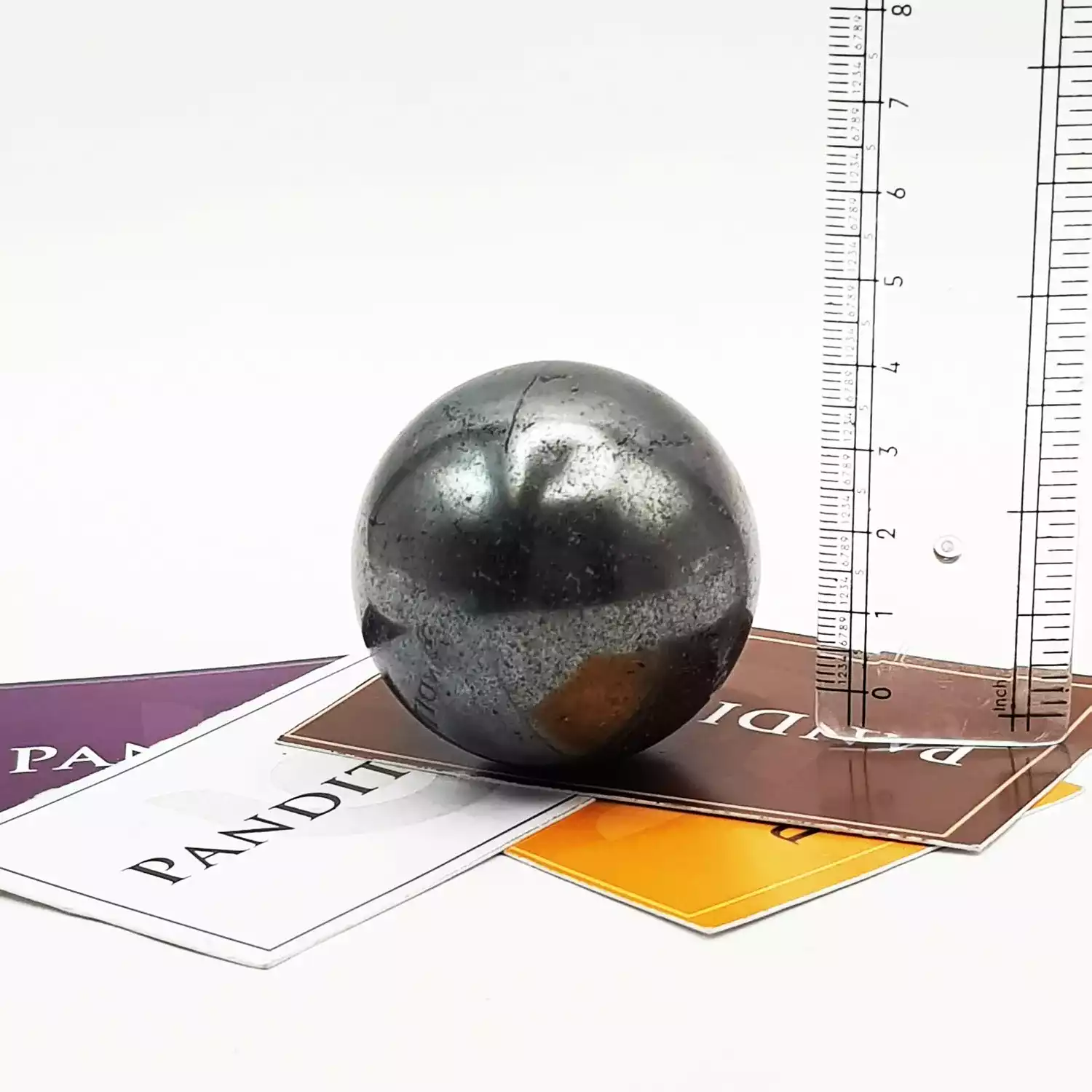 Hematite Crystal Ball - For Stress and Focus - Image 3