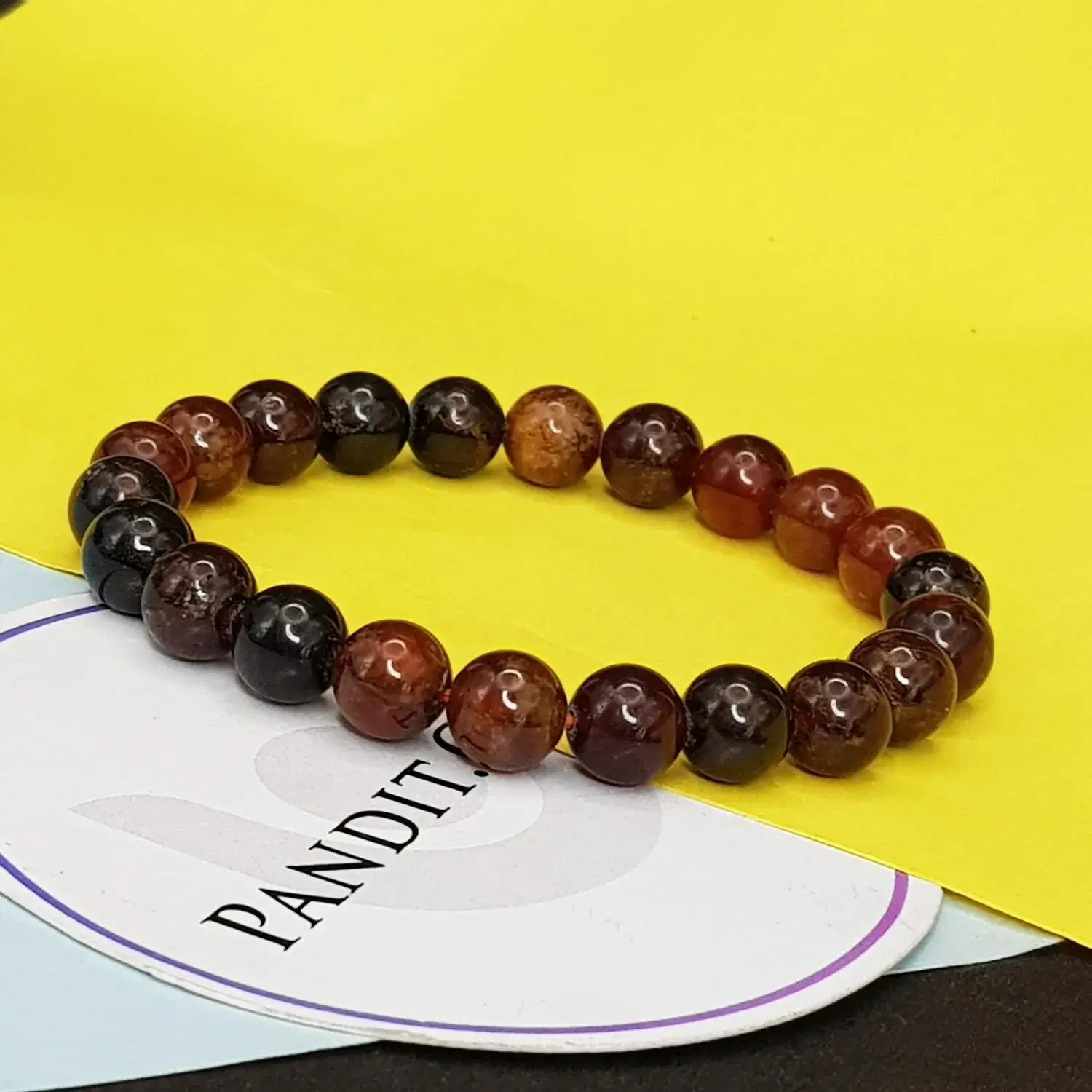 Hessonite Bracelet - Gomed Bracelet - To Sharpen the Brain - Image 3