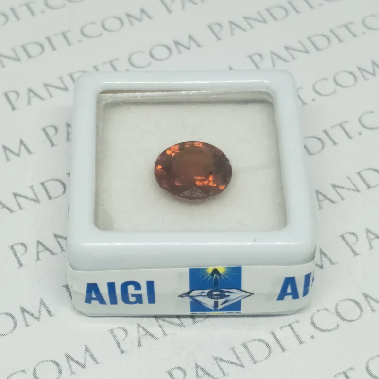 Hessonite Gemstone (Gomed Gemstone) - For Sudden Gains - Image 8