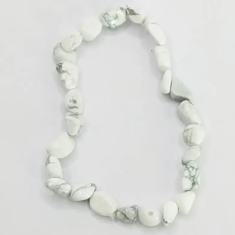 Howlite Tumble Bracelet - For Spiritual Connection & Insight - Image 3