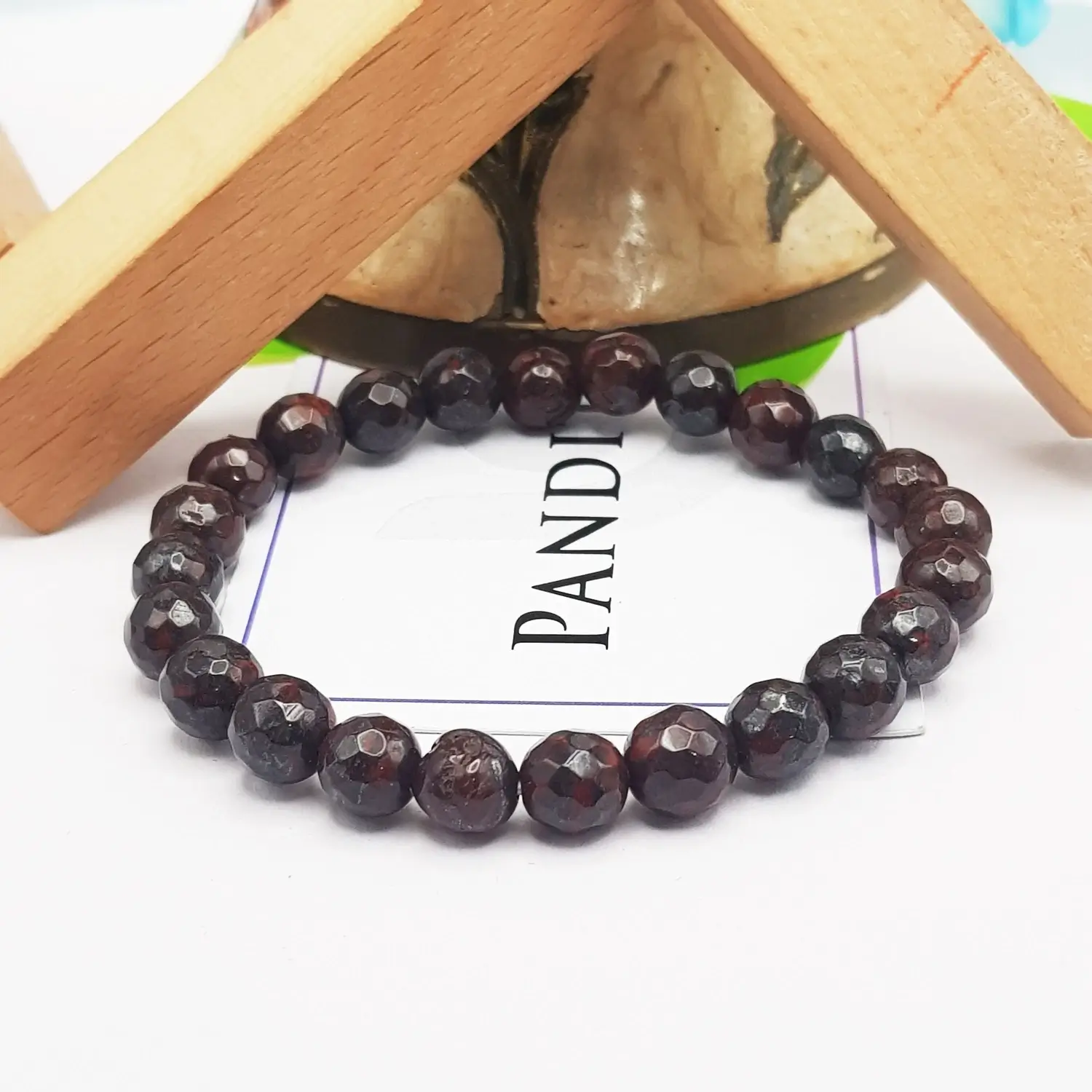 Iron Tiger Eye Diamond Cut Bracelet - For Strength & Focus - Image 2