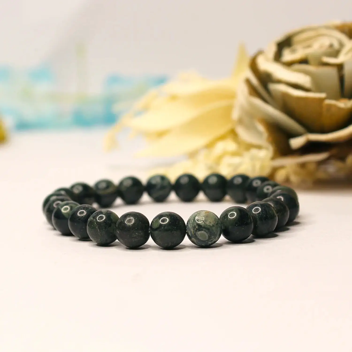 Kambaba Jasper Bracelet - To Control Emotions and Remain Calm - Image 6