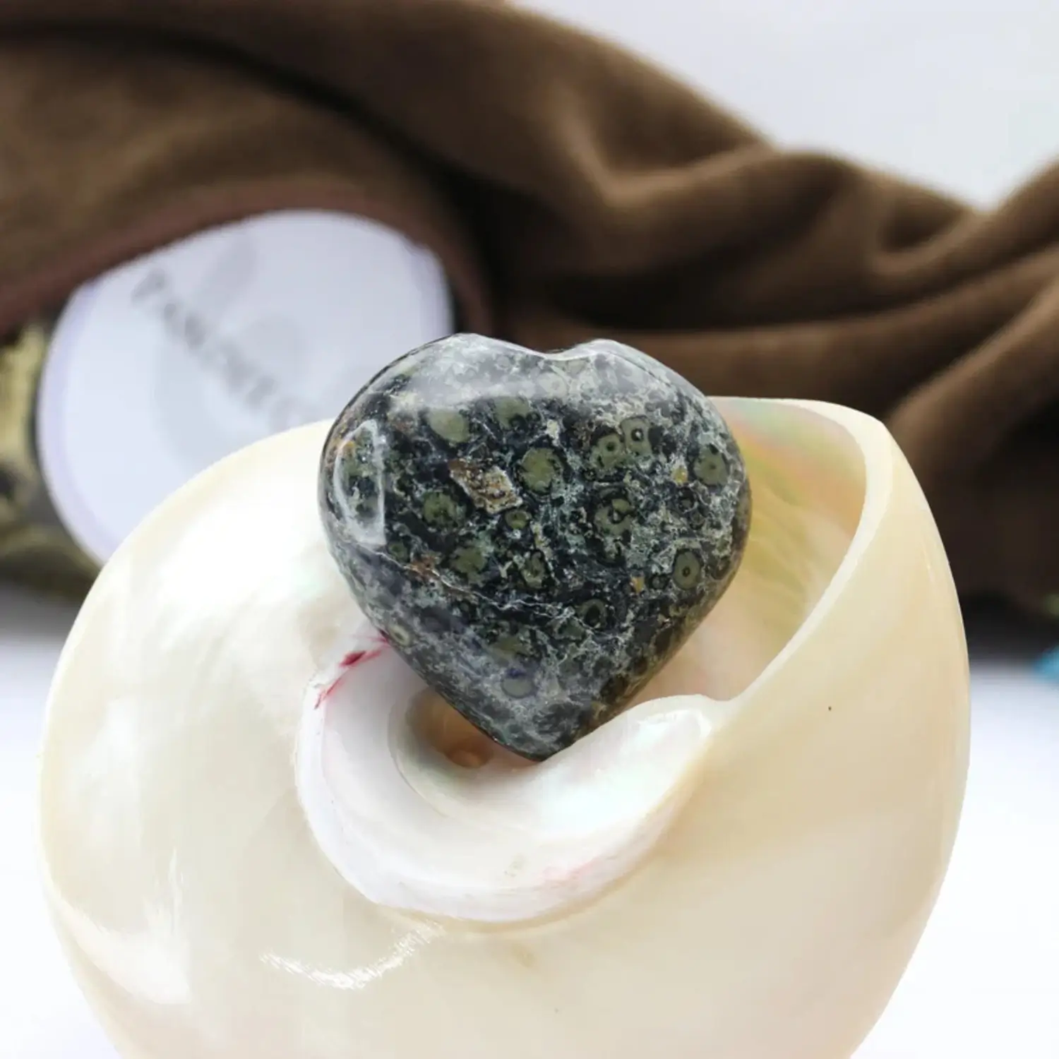 Kambaba Jasper Healing Crystal Heart Stone - For Holy Vibes - Image 2