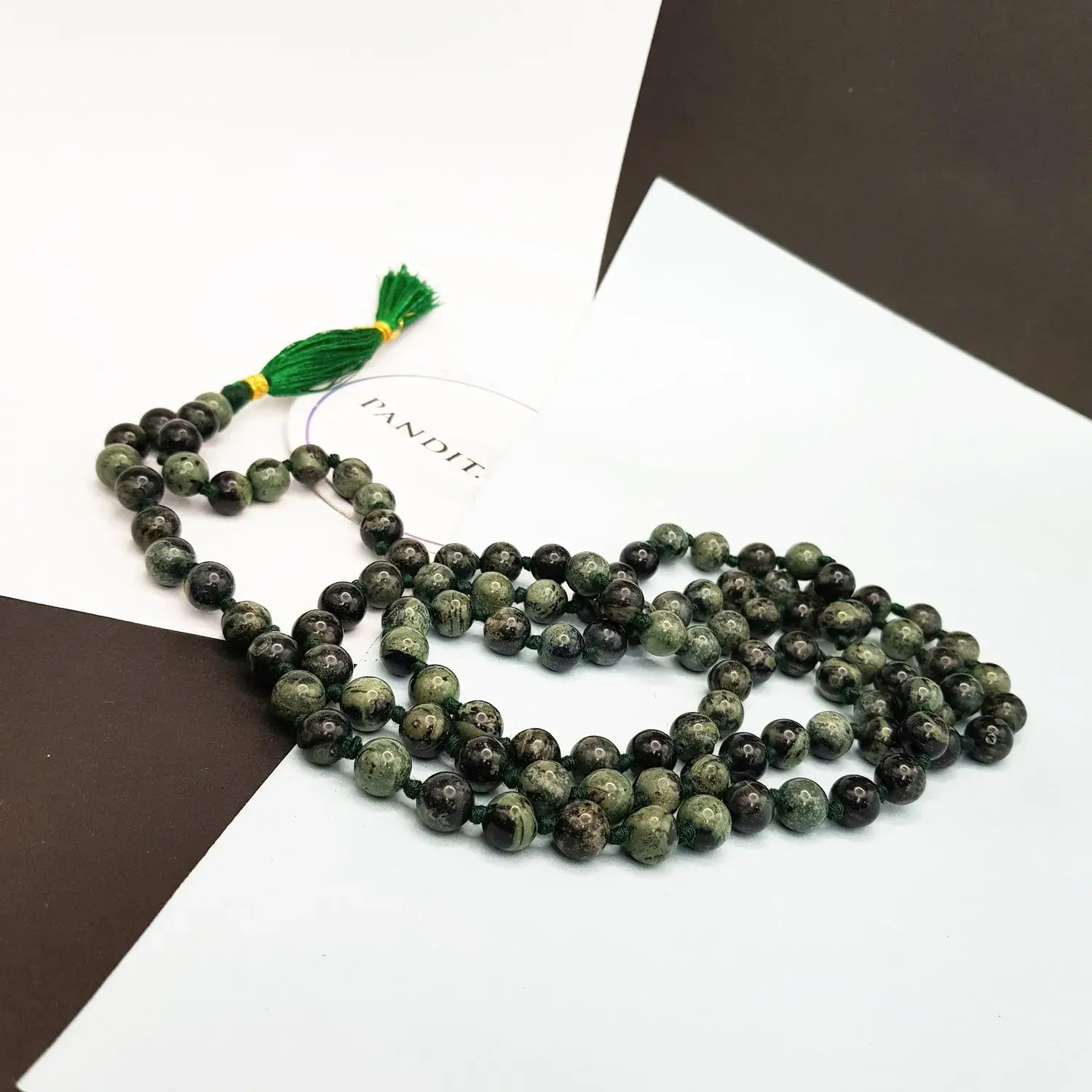 Kambaba Jasper Mala - To Kill Worries & Heightened Spirituality - Image 3
