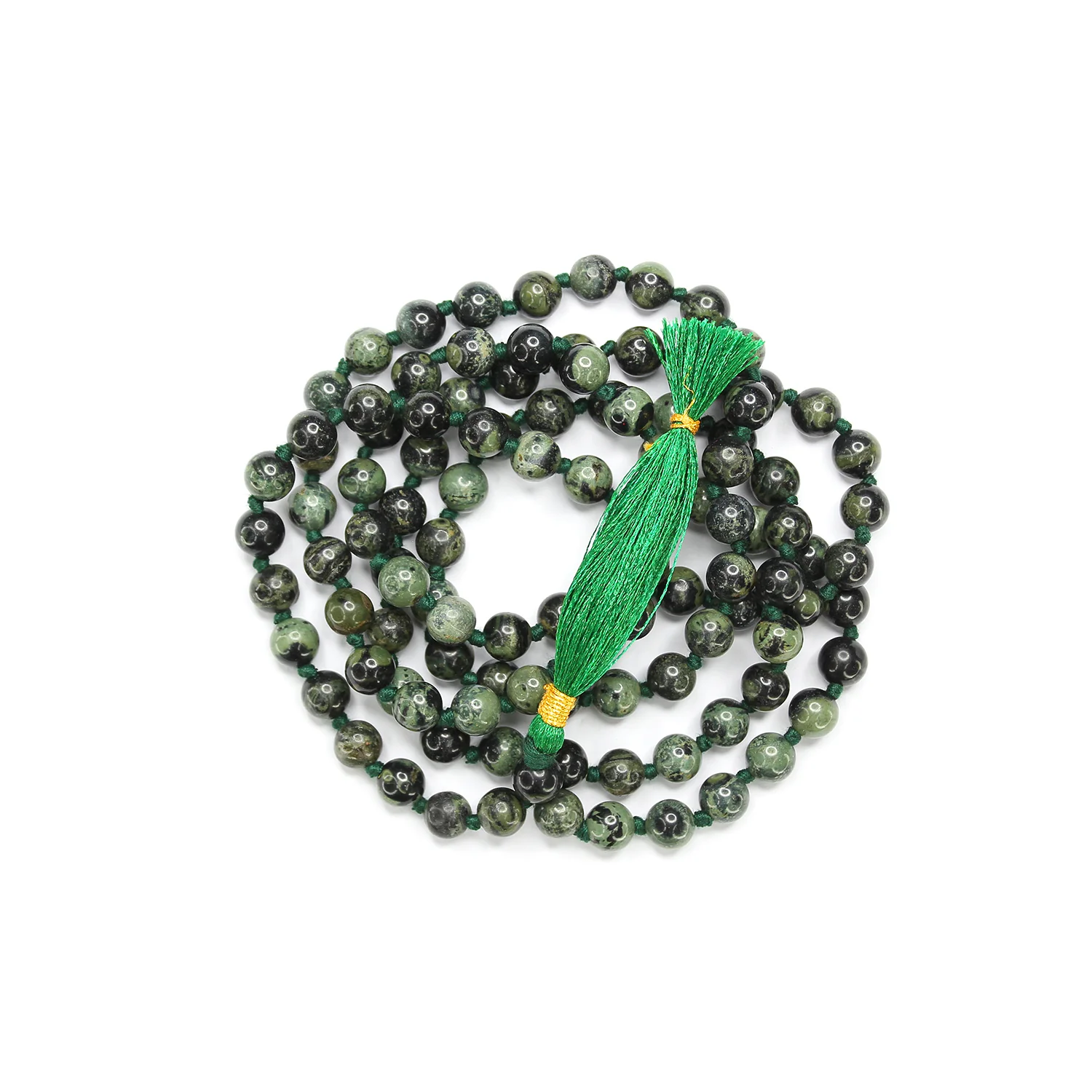 Kambaba Jasper Mala - To Kill Worries & Heightened Spirituality - Image 4