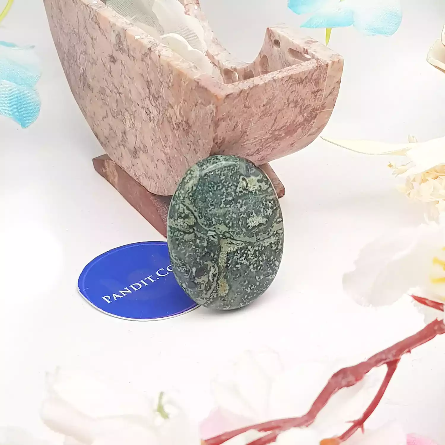 Kambaba Jasper Worry Stone - To Improve Workplace Atmosphere