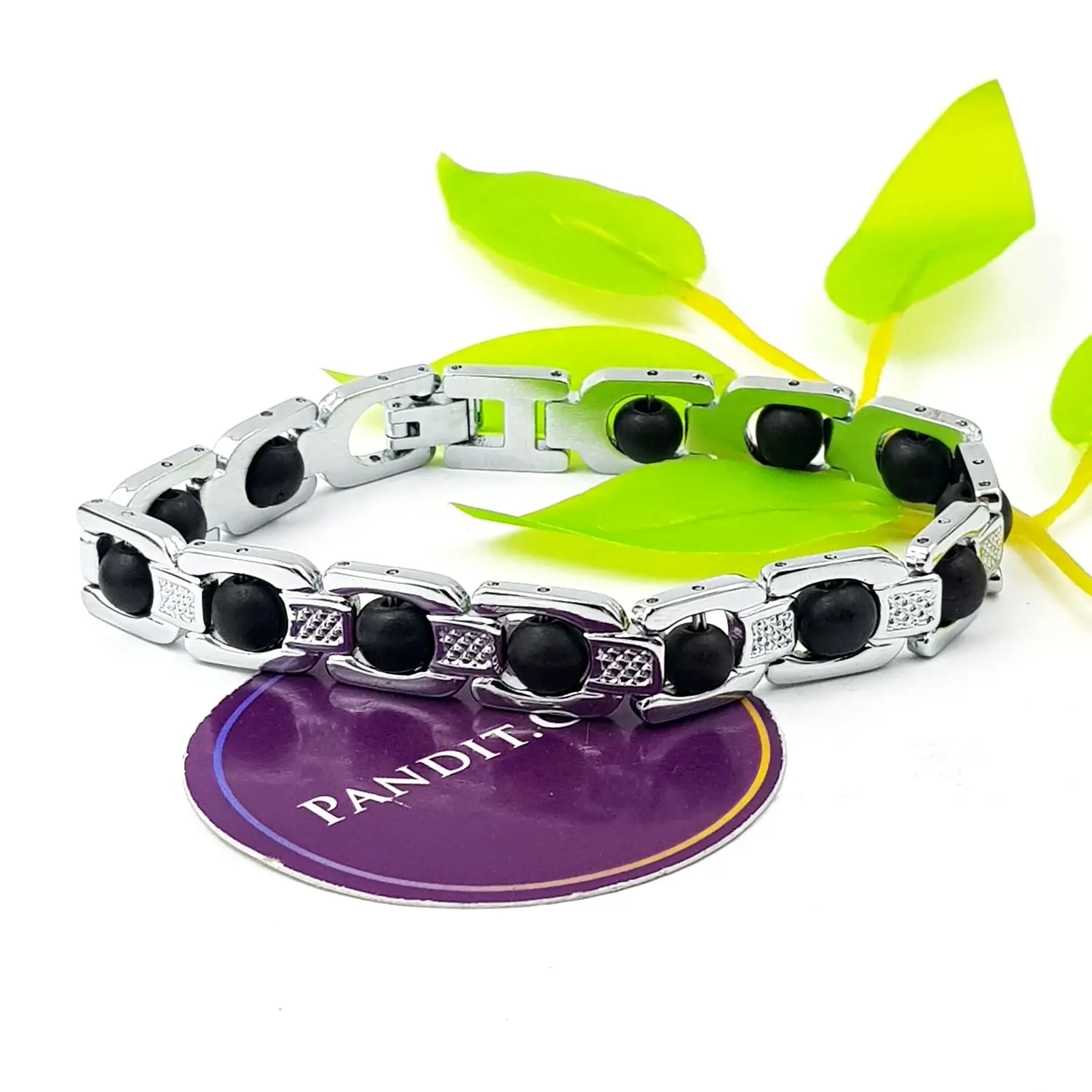 Karungali Bracelet with Silver Capping - Image 2