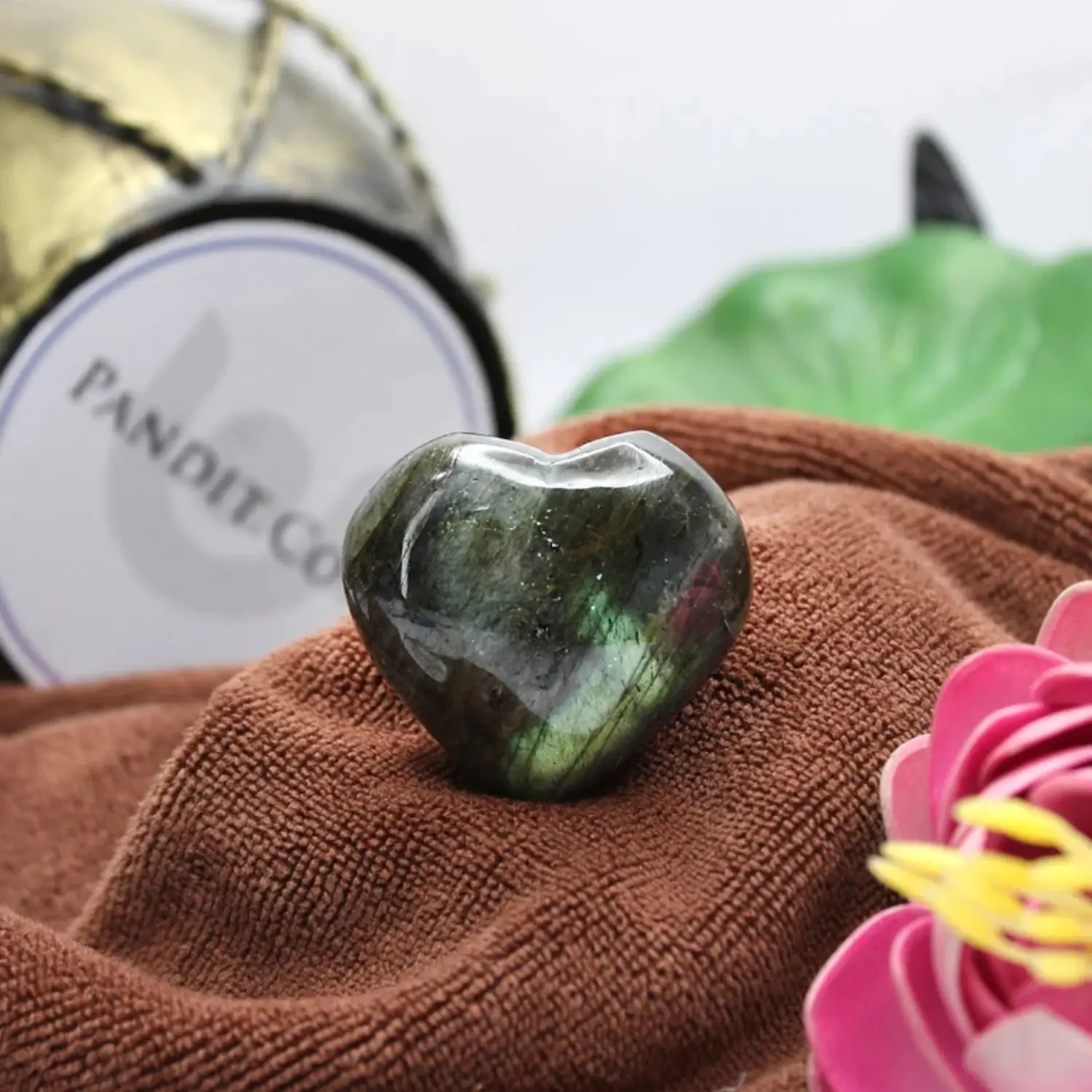 Labradorite Healing Crystal Heart Stone - To enhance Intuition