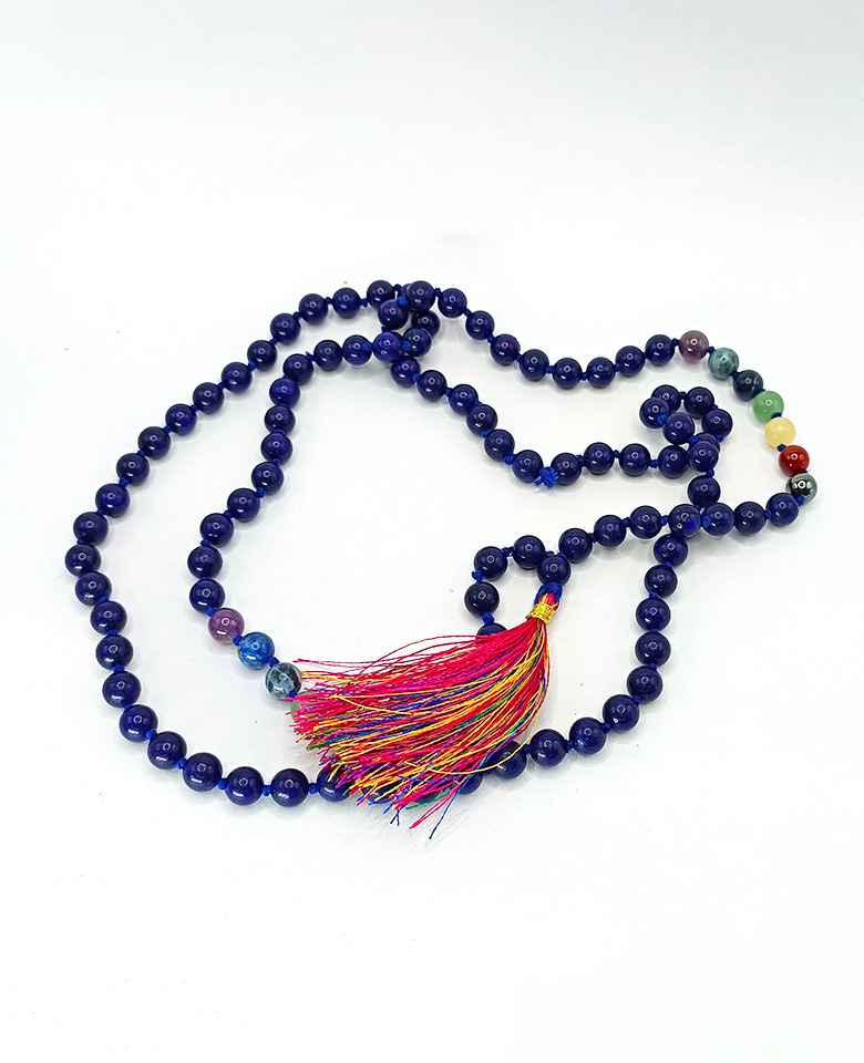 Lapis Lazuli 7 Chakra Mala - To Remove Struggle & Give Luxury - Image 6