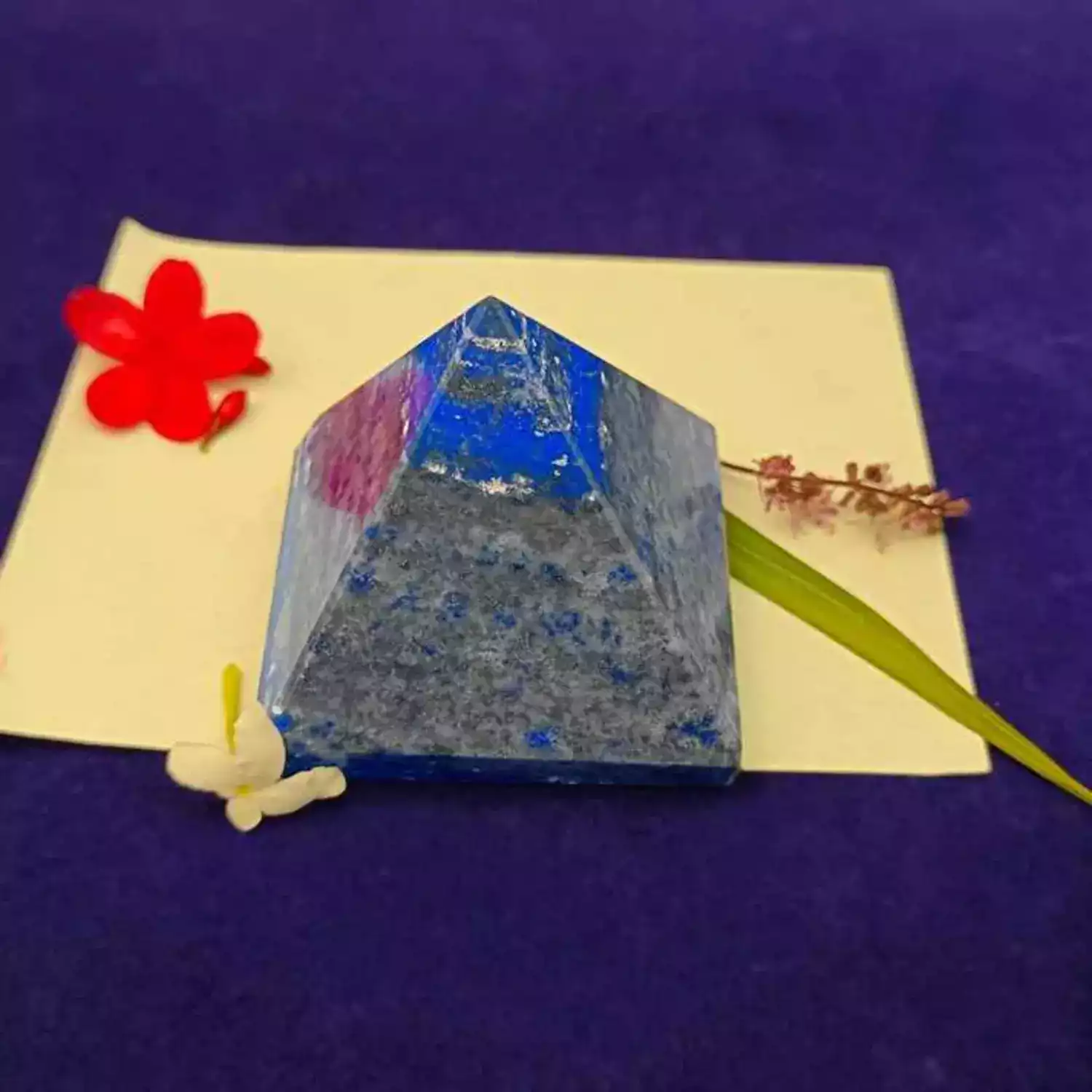 Lapis Lazuli Crystal Pyramid - Image 4