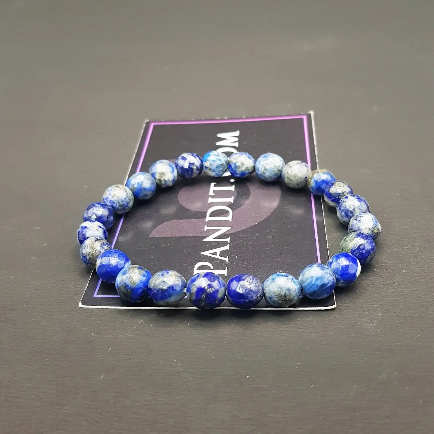 Lapis Lazuli Diamond Cut Bracelet - To Gain Positive Fame - Image 3