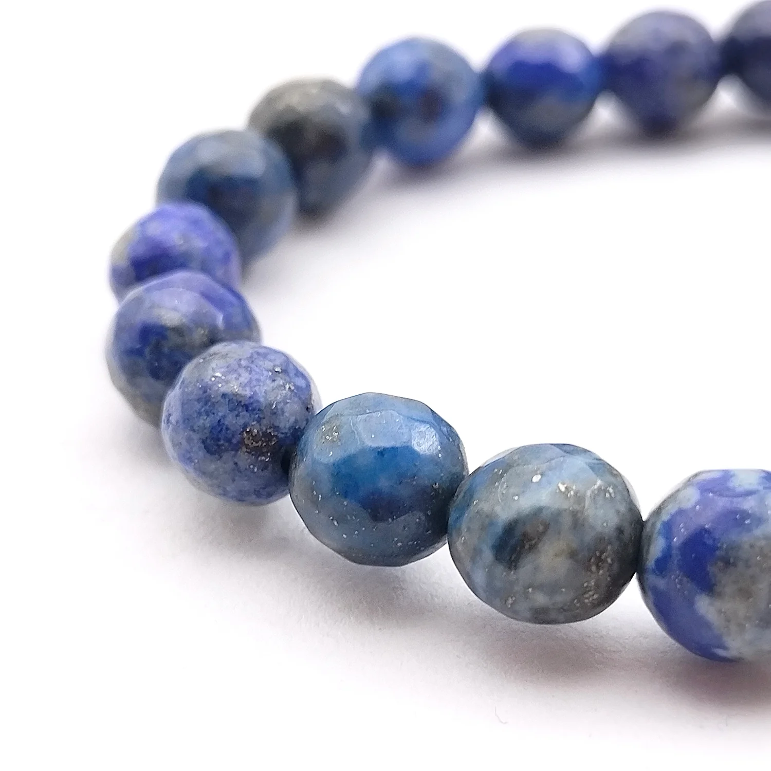 Lapis Lazuli Diamond Cut Bracelet - To Gain Positive Fame - Image 5