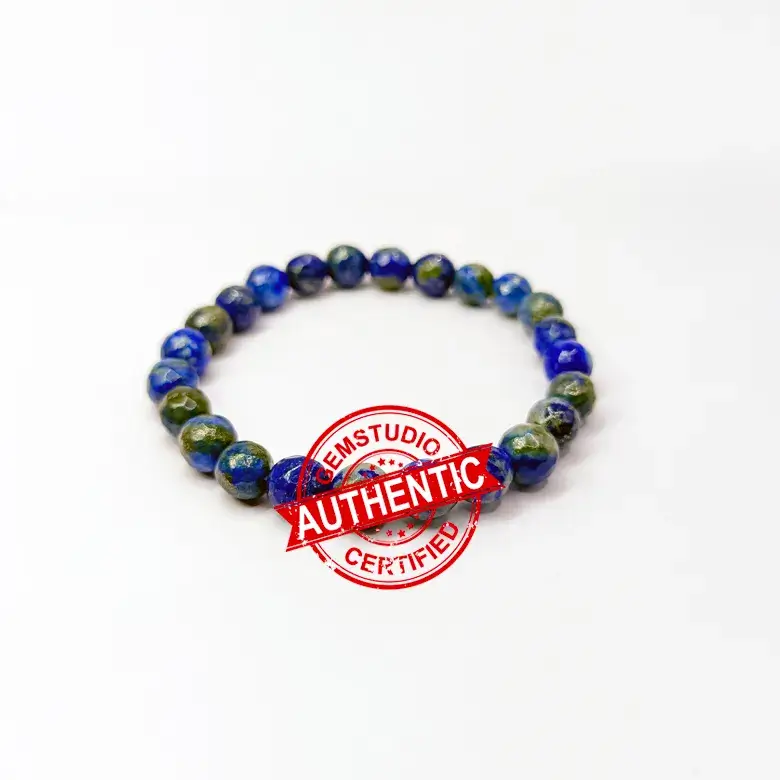 Lapis Lazuli Diamond Cut Bracelet - To Gain Positive Fame - Image 7