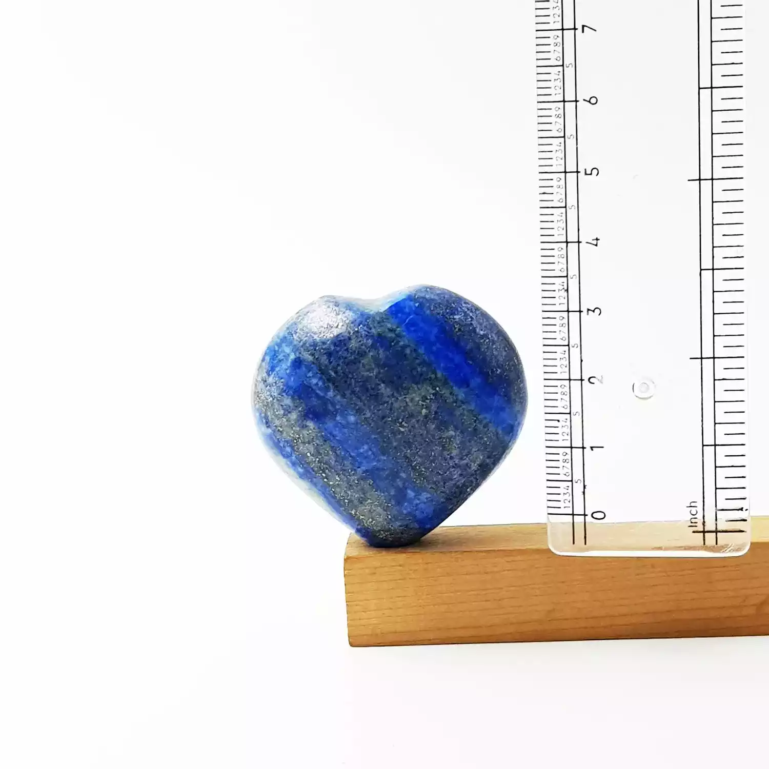 Lapis Lazuli Healing Crystal Heart Stone - For Mental Clarity - Image 3