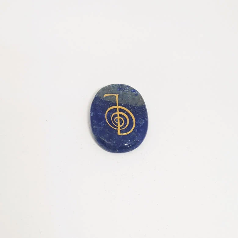 Lapis Lazuli Reiki Symbol Healing Stones Set - For Focus - Image 4