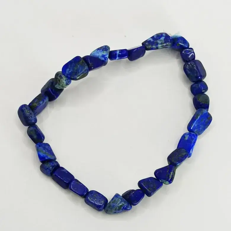 Lapis Lazuli Tumble Bracelet - For Personal Growth & Victory - Image 3