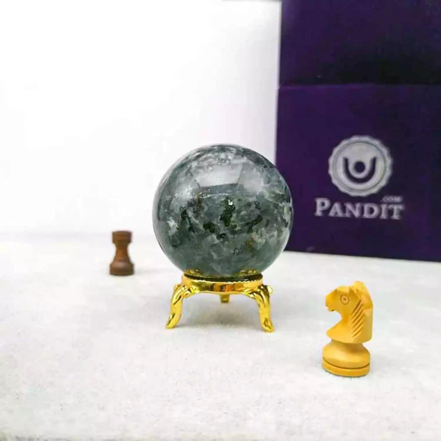 Larvikite Crystal Ball - For Inner Wisdom and Intuition - Image 5