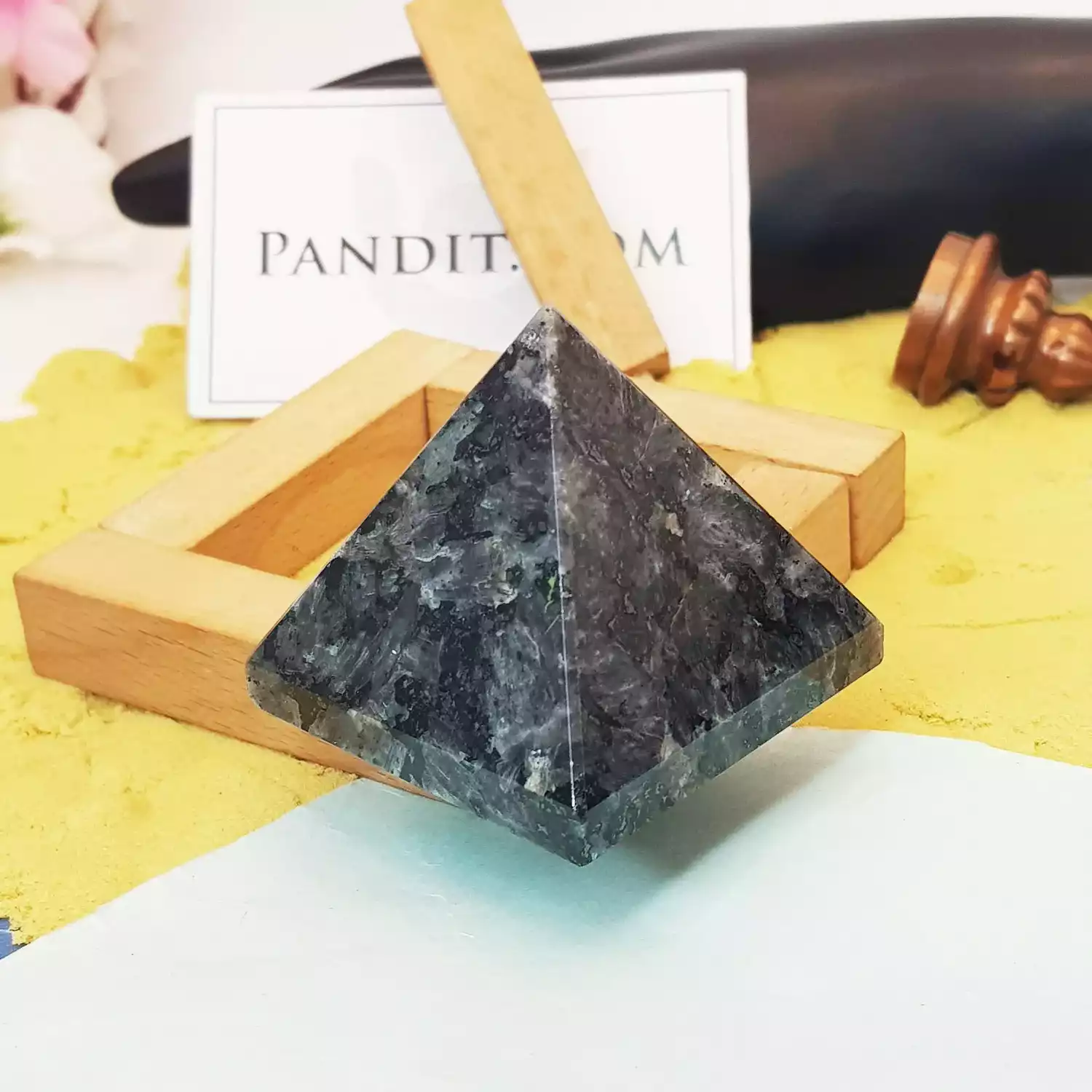 Larvikite Crystal Pyramid - Image 2