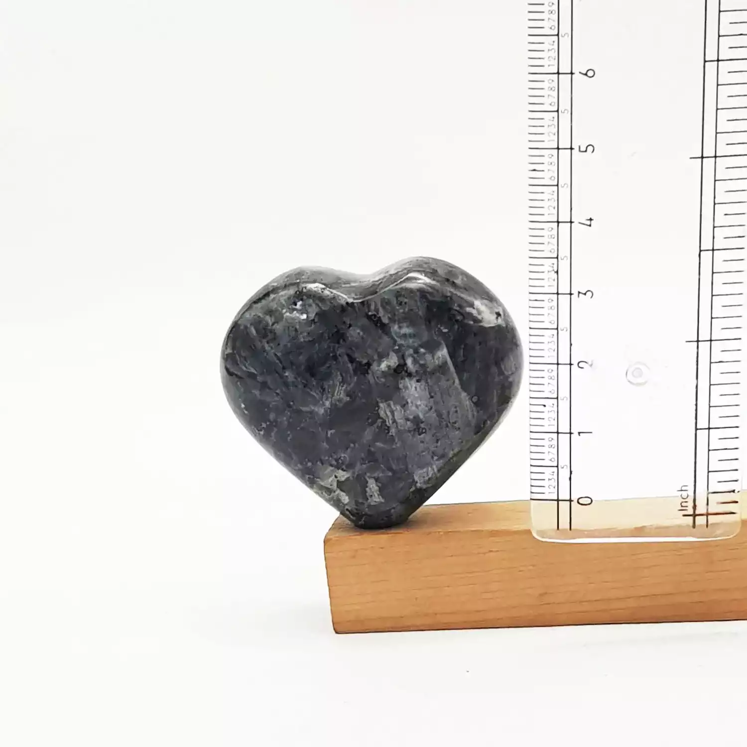 Larvikite Healing Crystal Heart Stone - For a Joyous Life - Image 3