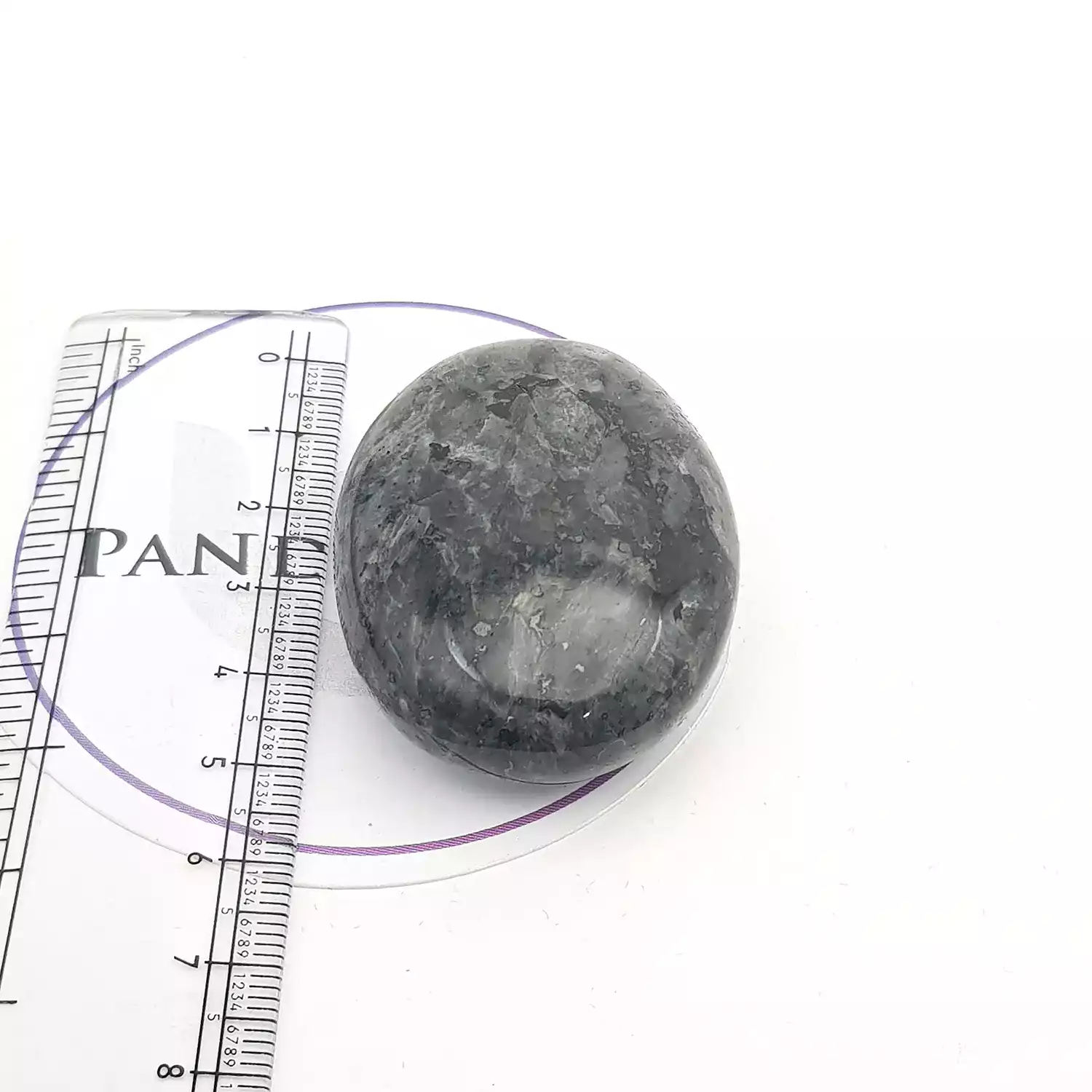 Larvikite Healing Crystal Palm Stone - Image 5