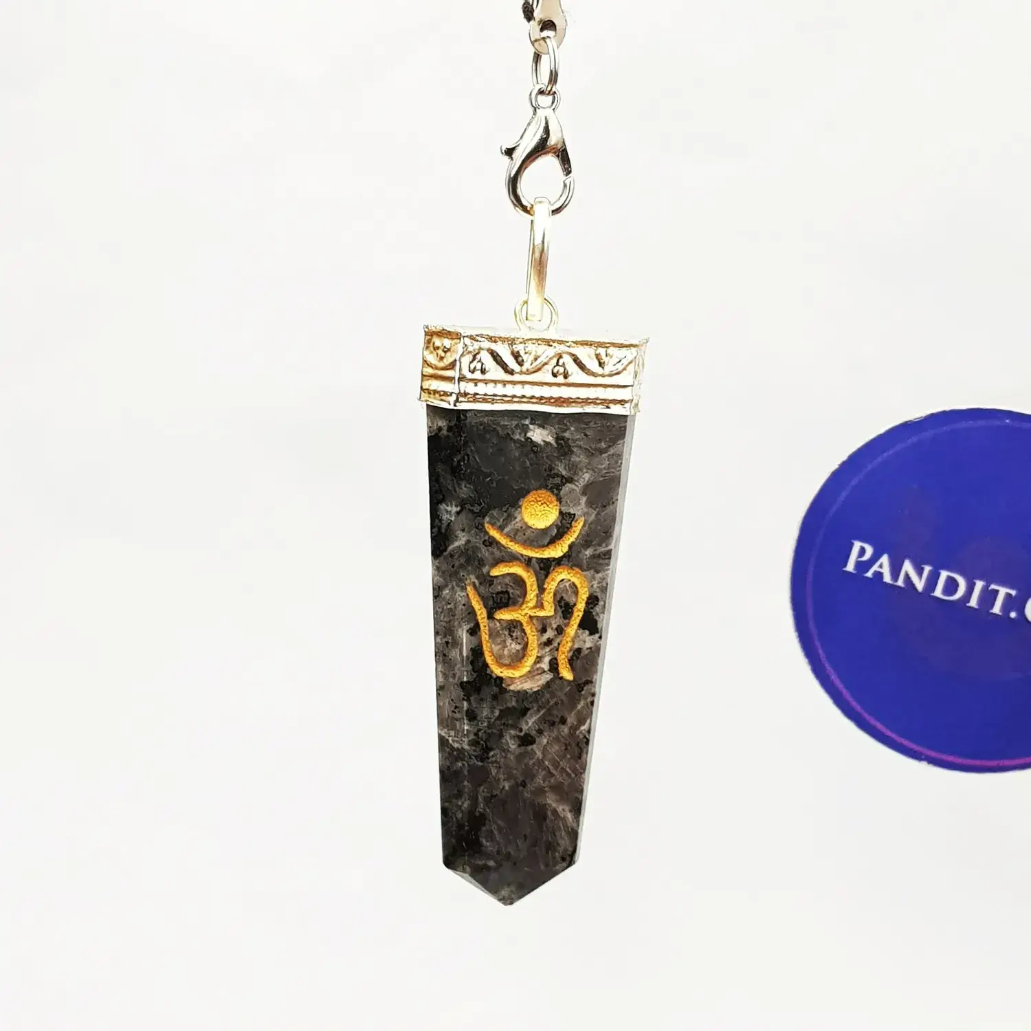 Larvikite Om Pencil Pendant - Image 3