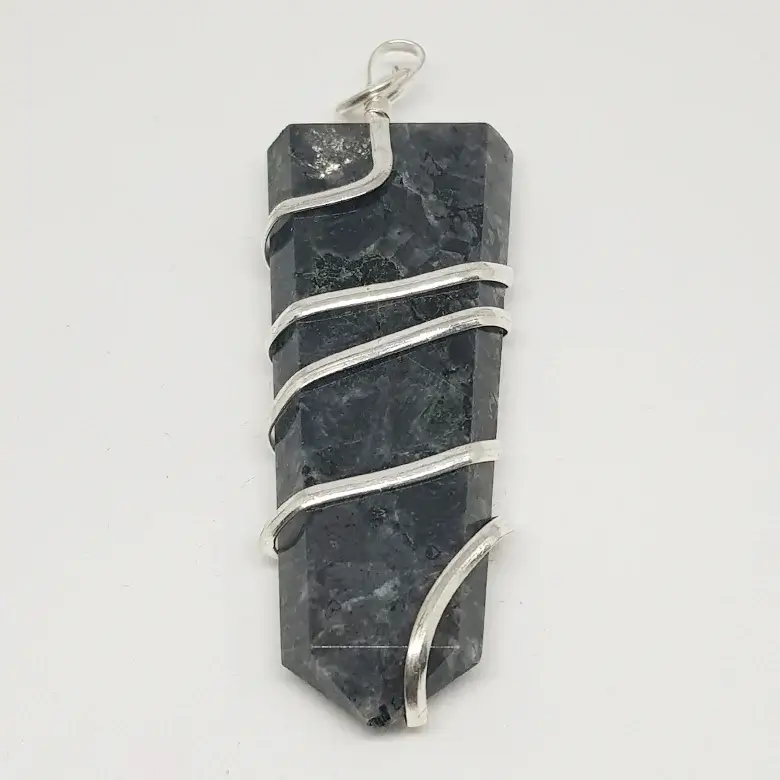 Larvikite Spiral Pencil Pendant - Image 3