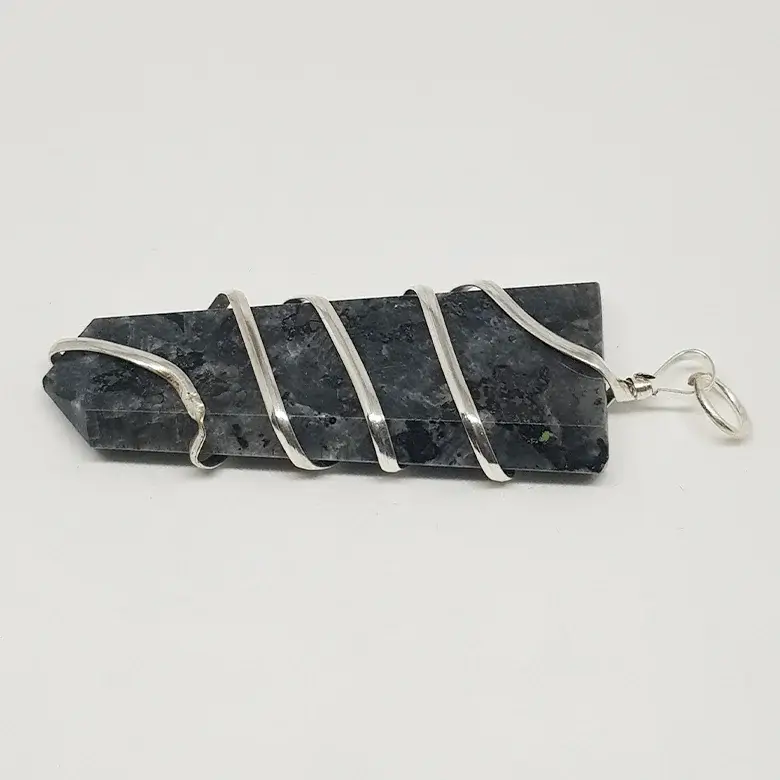 Larvikite Spiral Pencil Pendant - Image 6