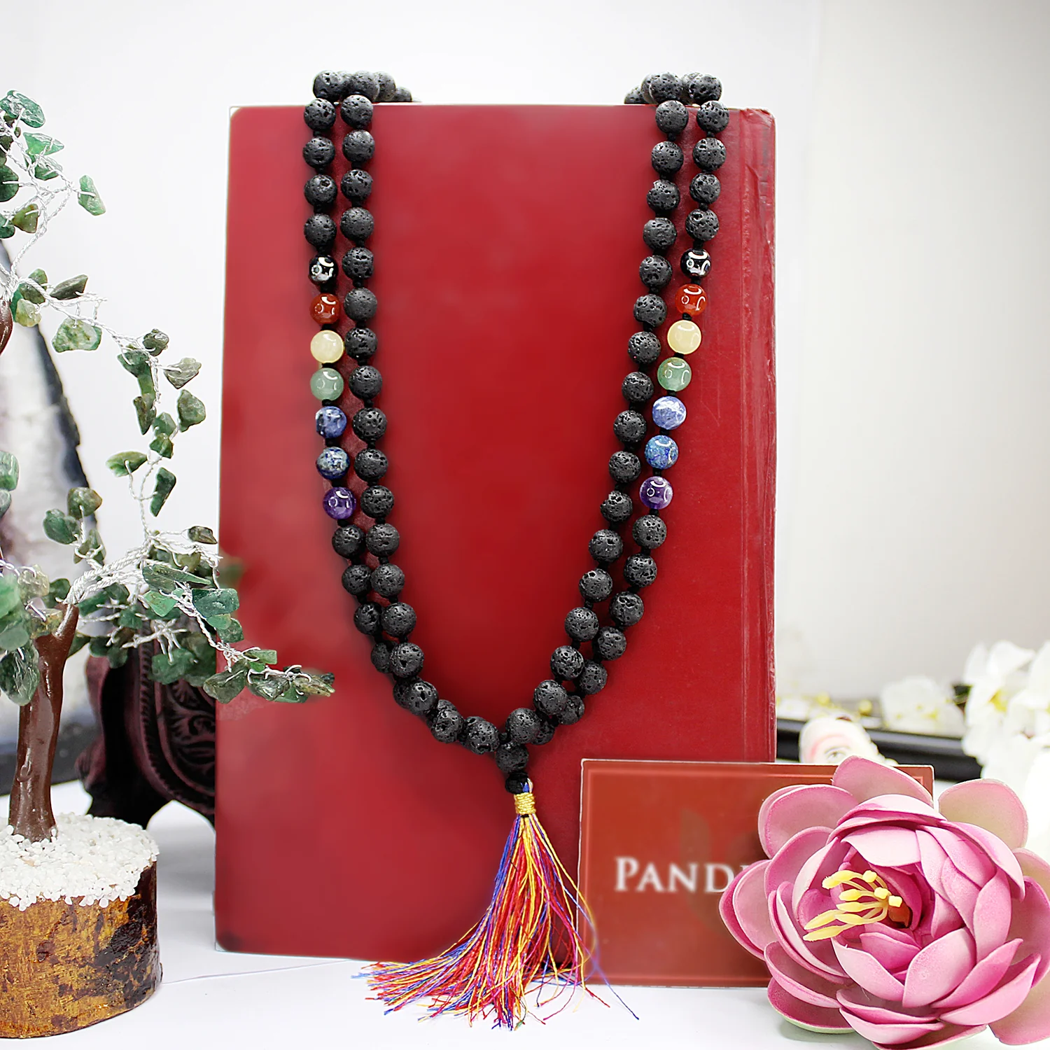 Lava 7 Chakra Mala - For Career Stability and Protection