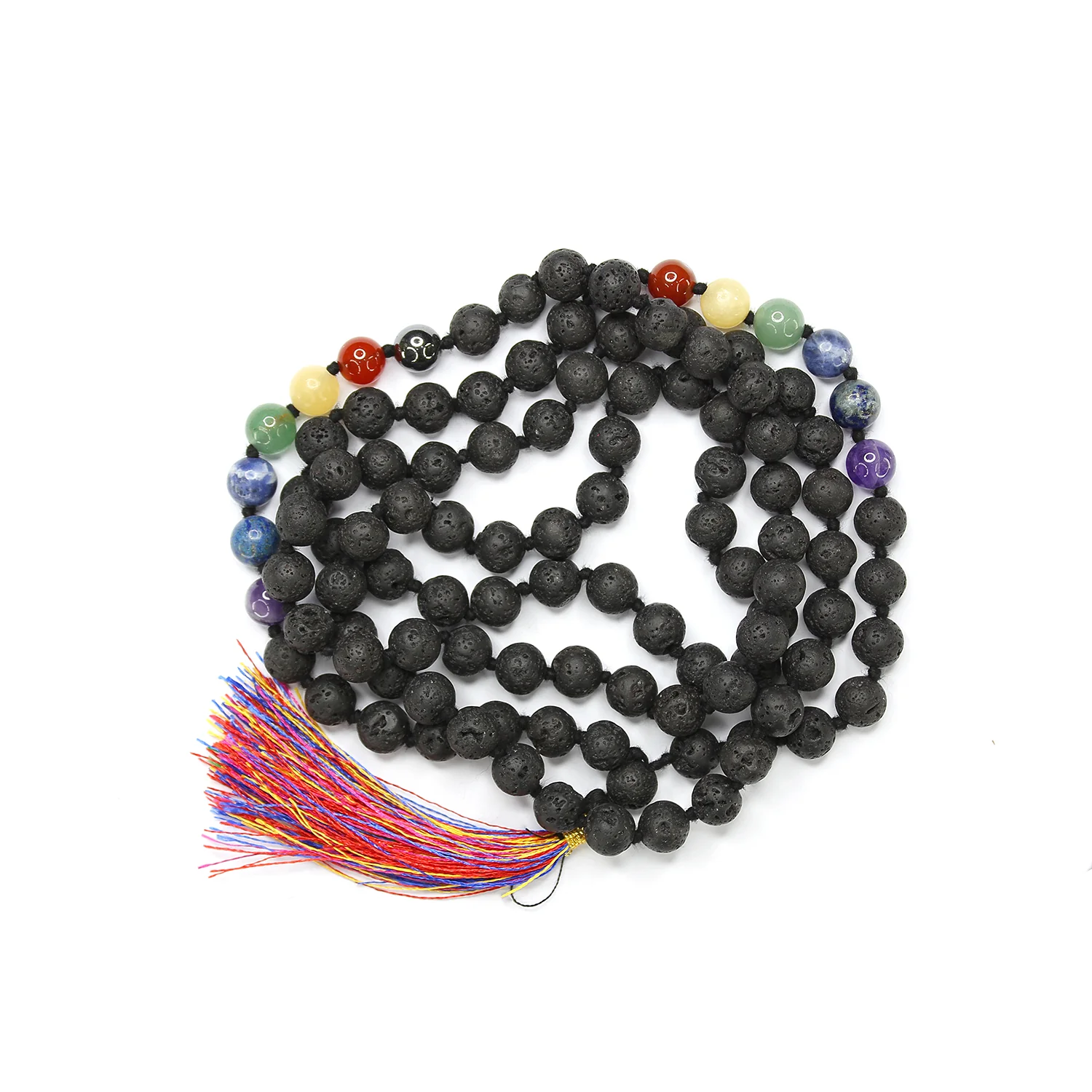 Lava 7 Chakra Mala - For Career Stability and Protection - Image 4