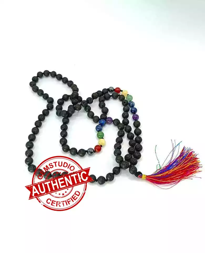 Lava 7 Chakra Mala - For Career Stability and Protection - Image 5