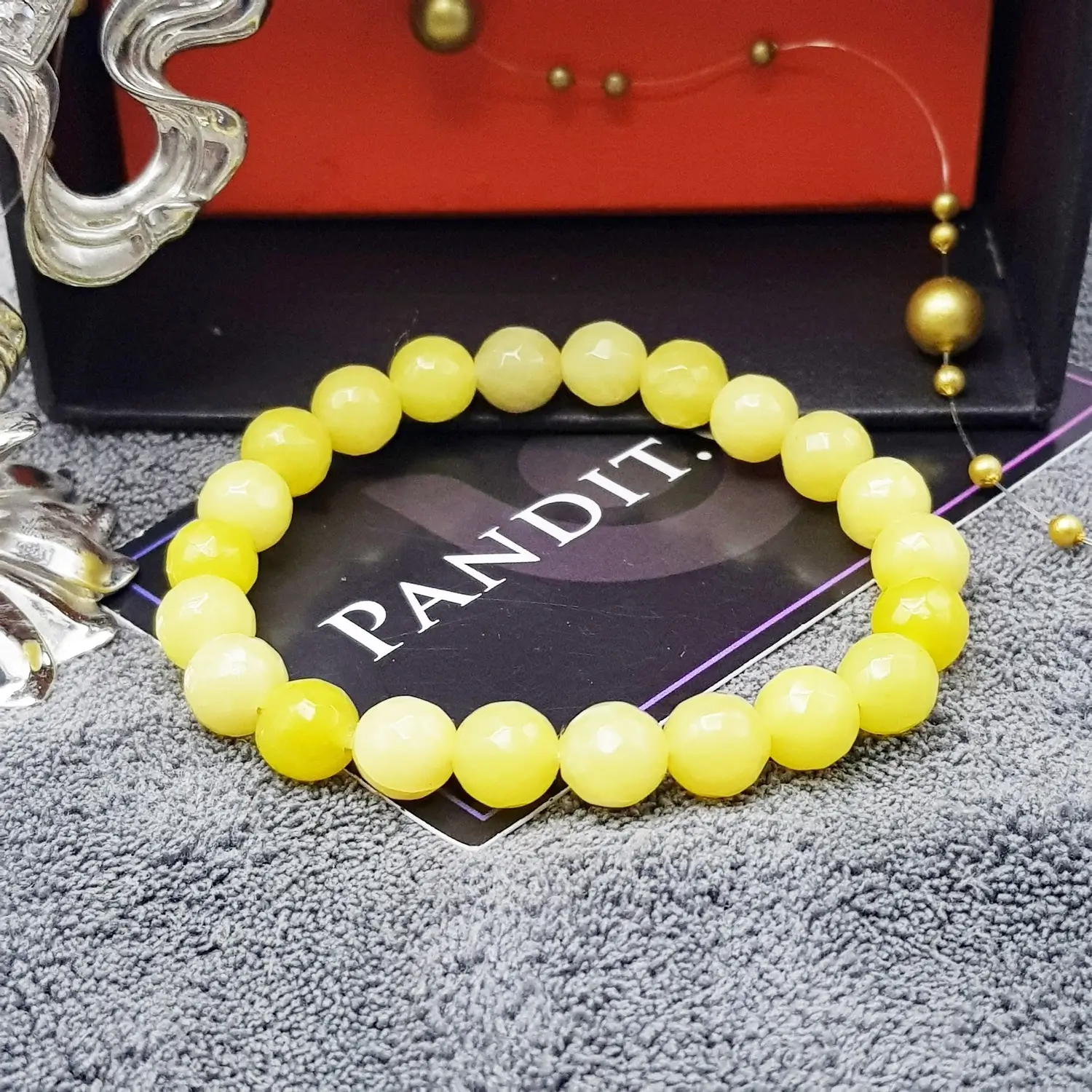 Lemon Jade Diamond Cut Bracelet - For Sability in Life