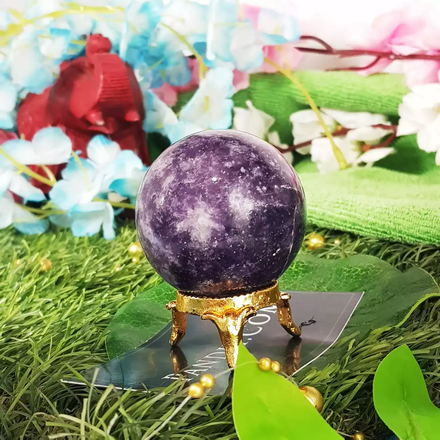 Lepidolite Crystal Ball - To Alleviate Mood Swings & Stablity - Image 2