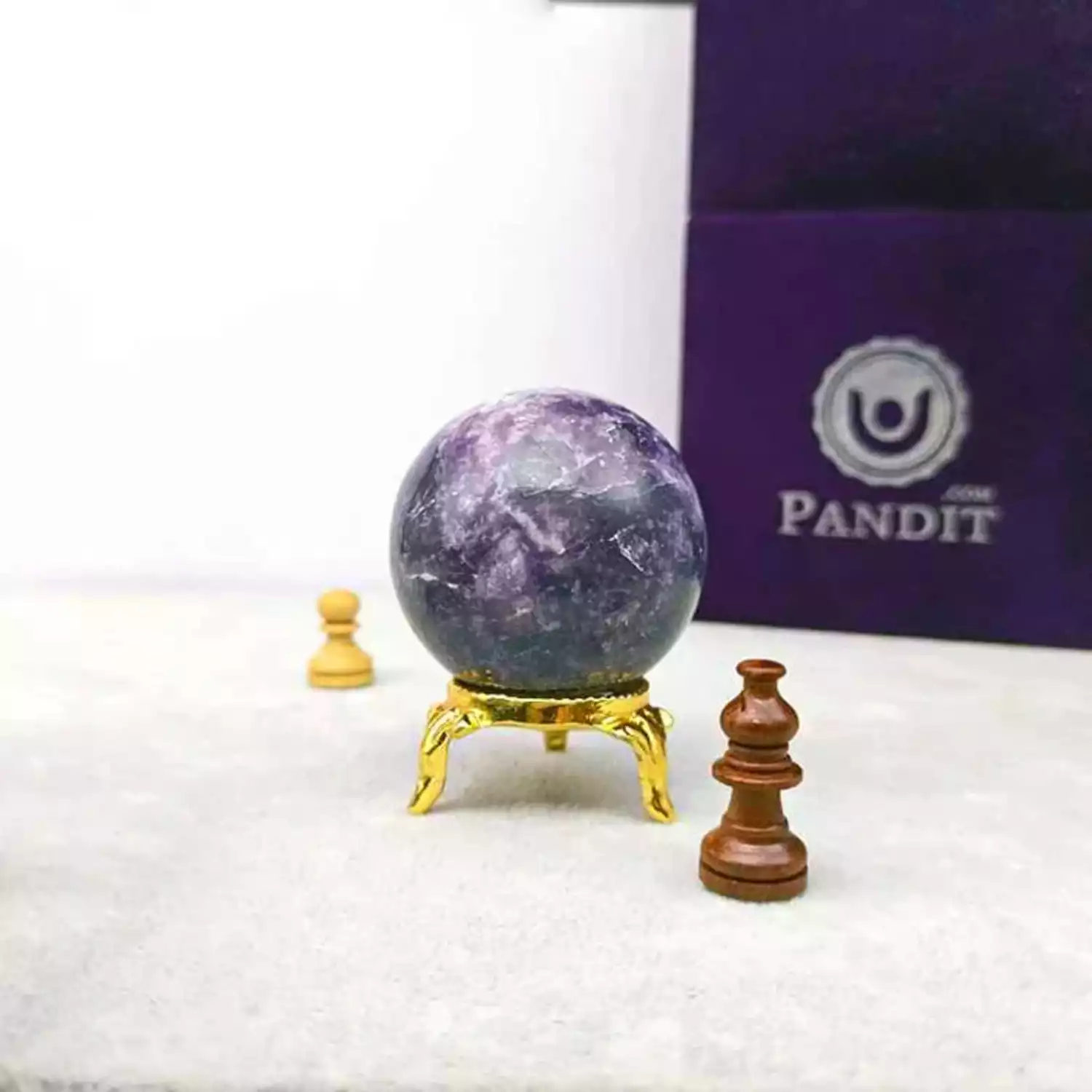 Lepidolite Crystal Ball - To Alleviate Mood Swings & Stablity - Image 5