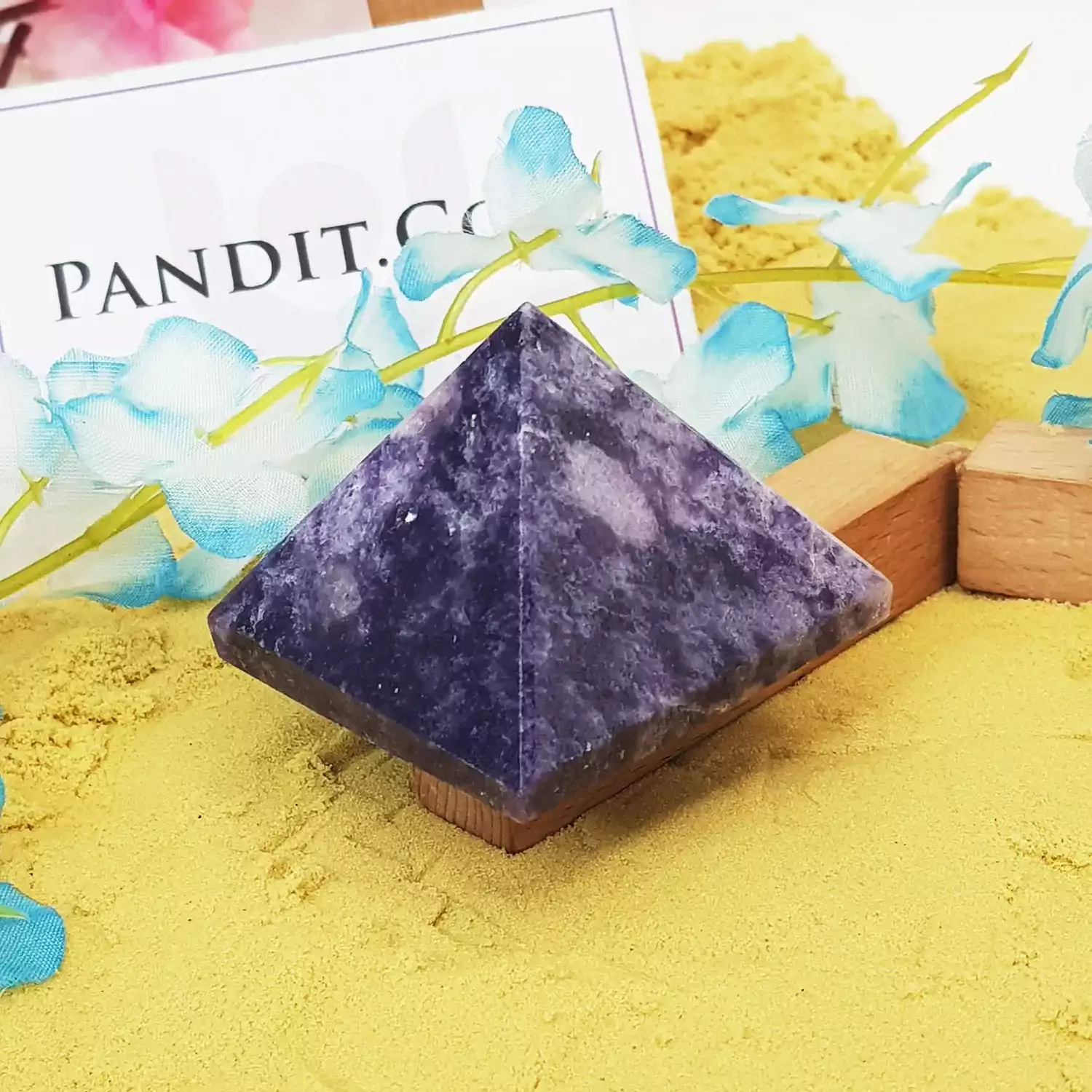 Lepidolite Crystal Pyramid - Image 2