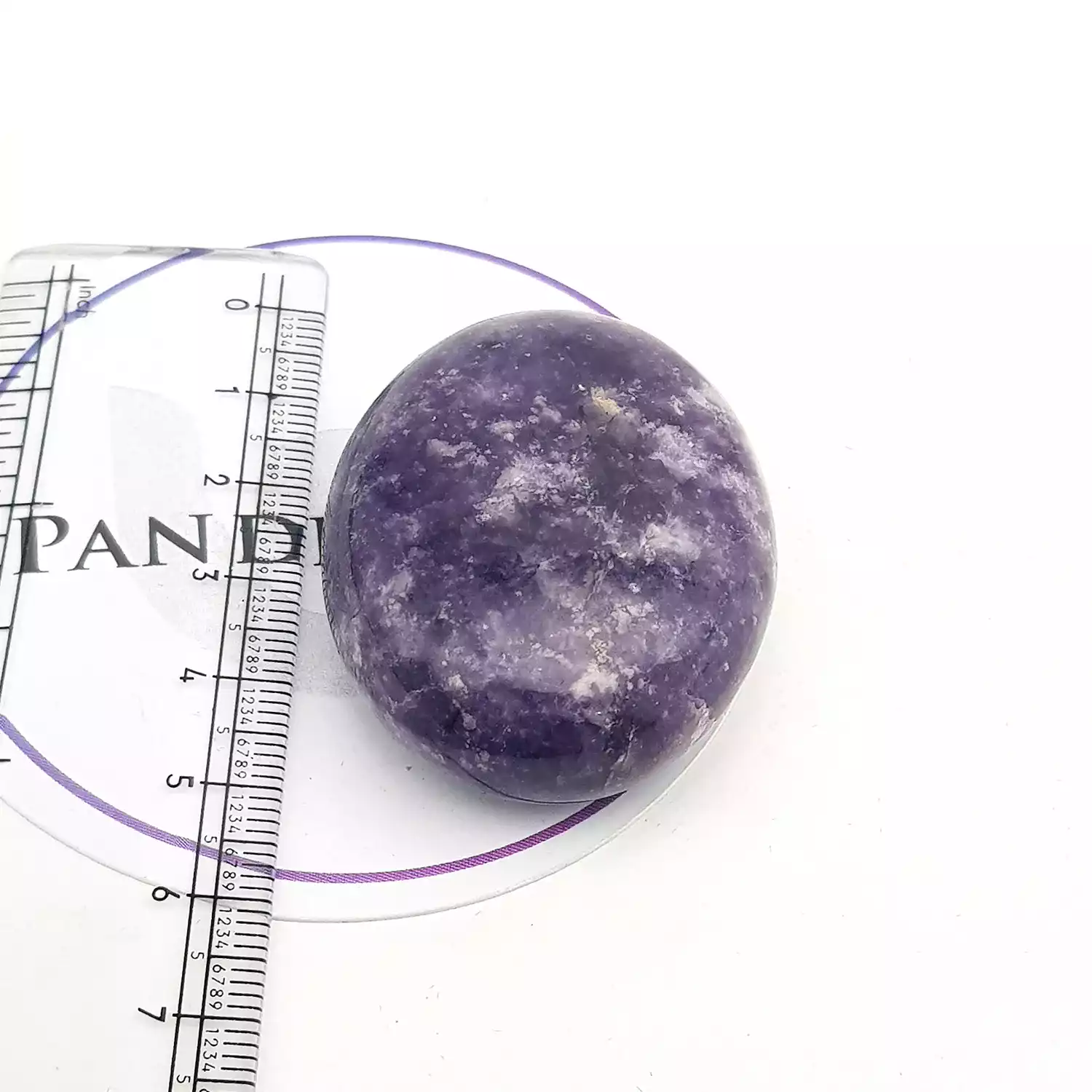 Lepidolite Healing Crystal Palm Stone - Image 5