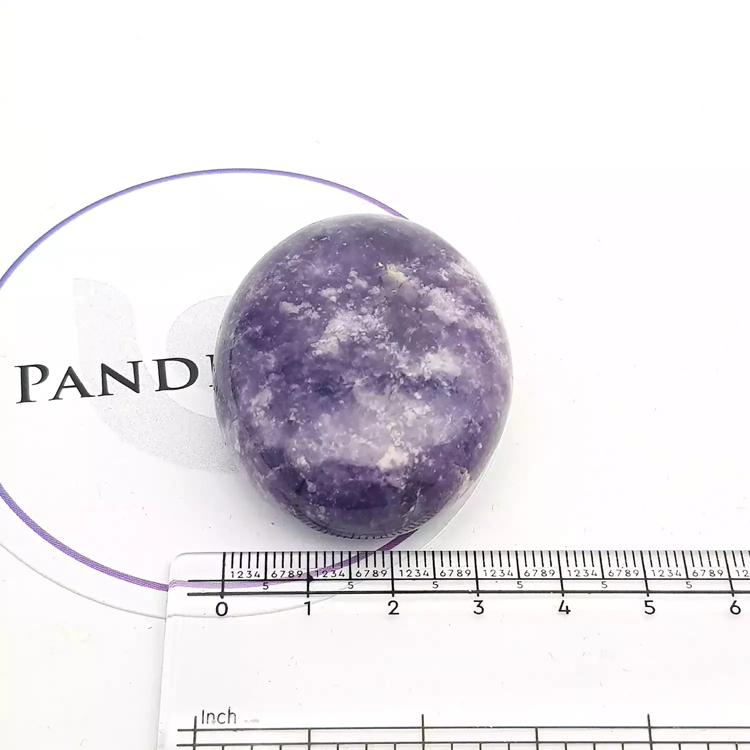 Lepidolite Healing Crystal Palm Stone - Image 6