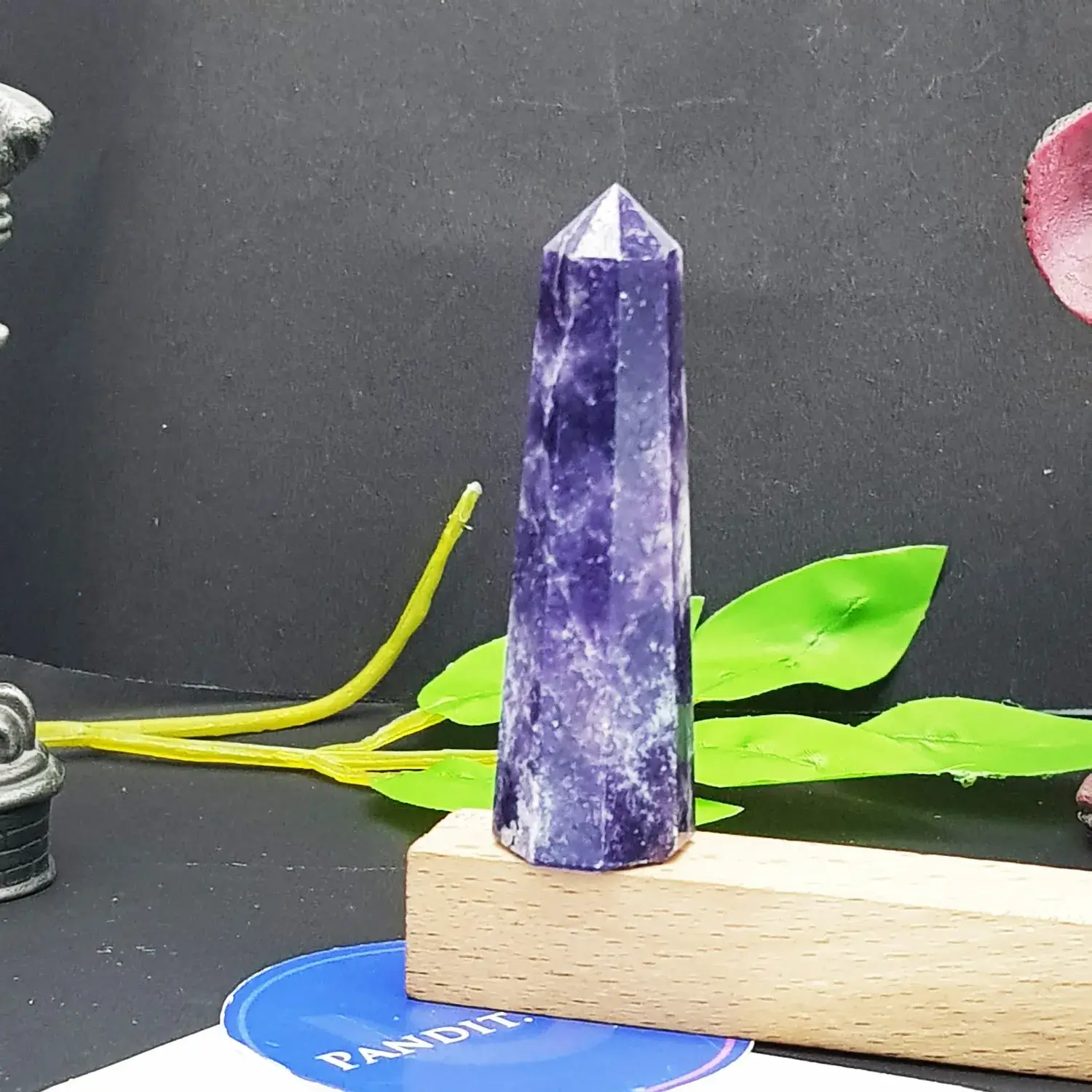 Lepidolite Pencil Tower Point - Image 3