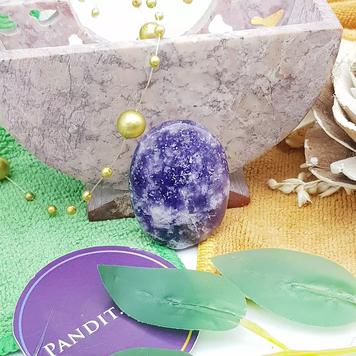 Lepidolite Worry Stone - To Soothe Anxiety & Nervousness