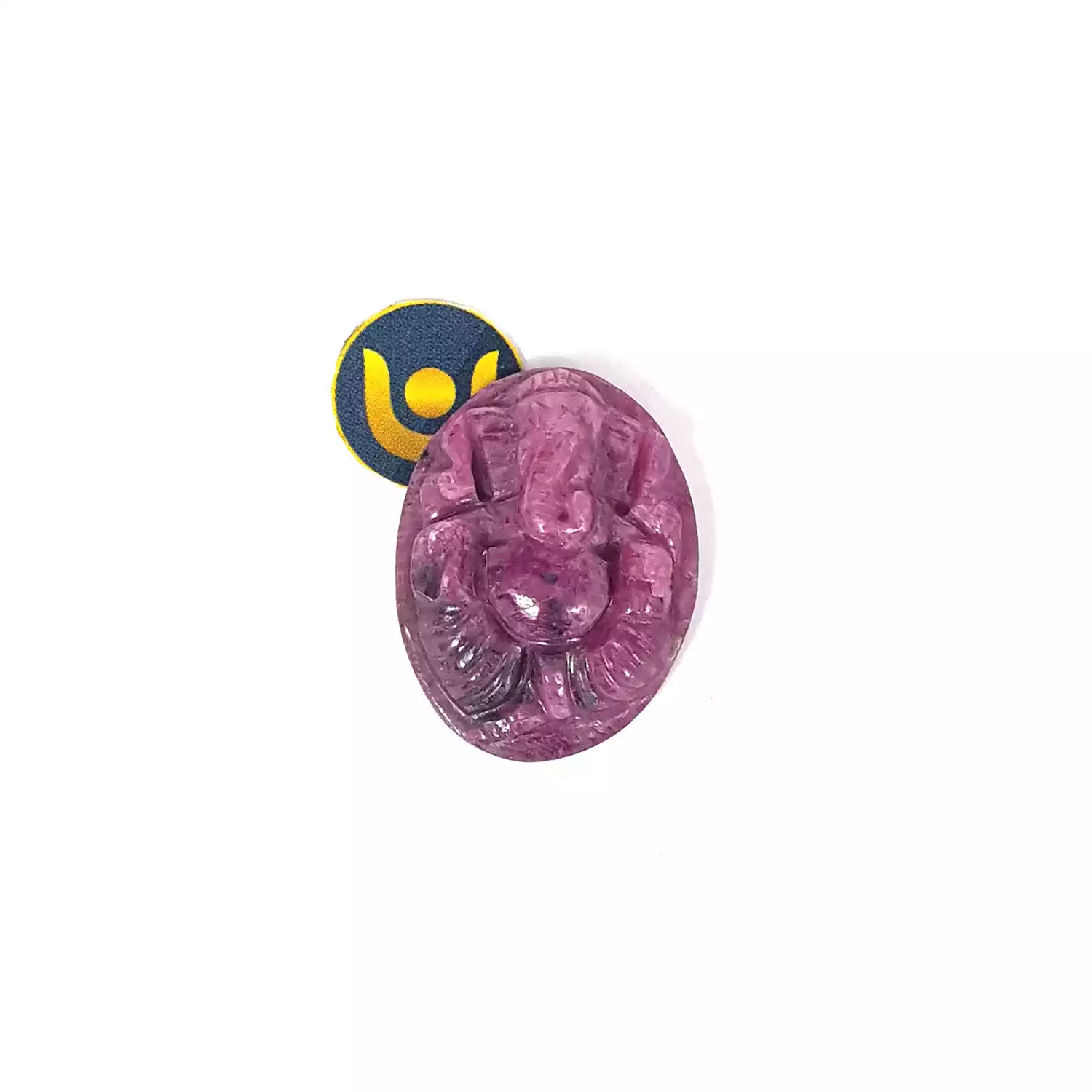 Lord Ganesha Ruby Carving - Image 4