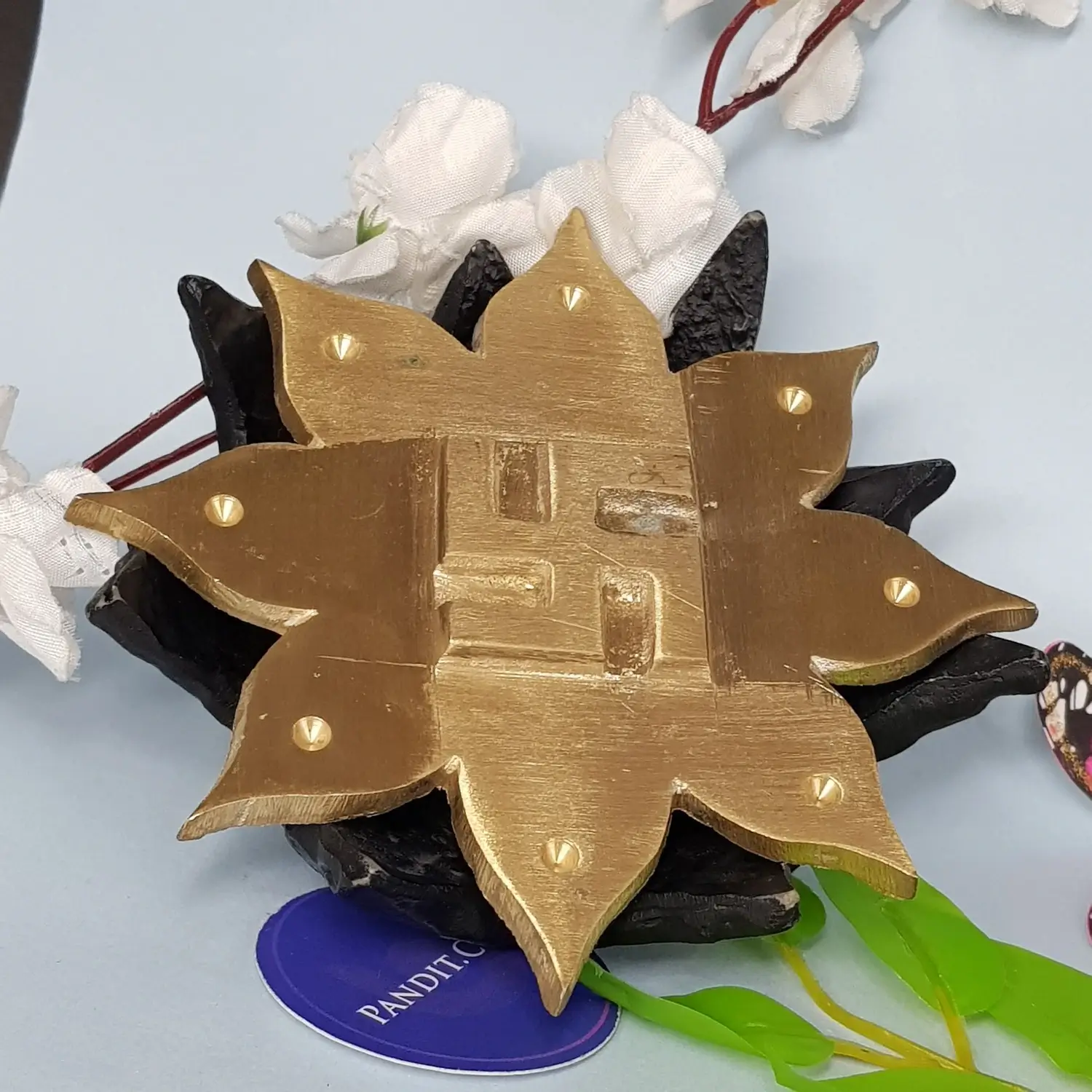 Lotus Flower Plate with Pyramid - Image 2