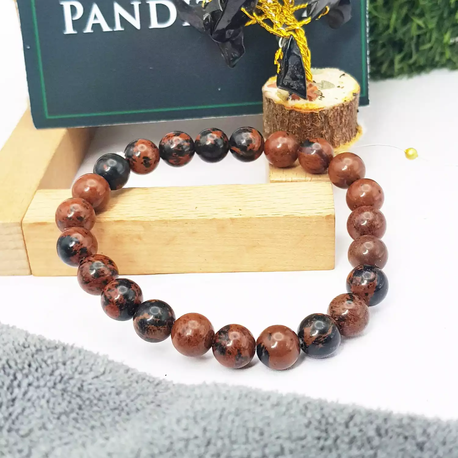 Mahogany Obsidian Bracelet - For Success and Growth