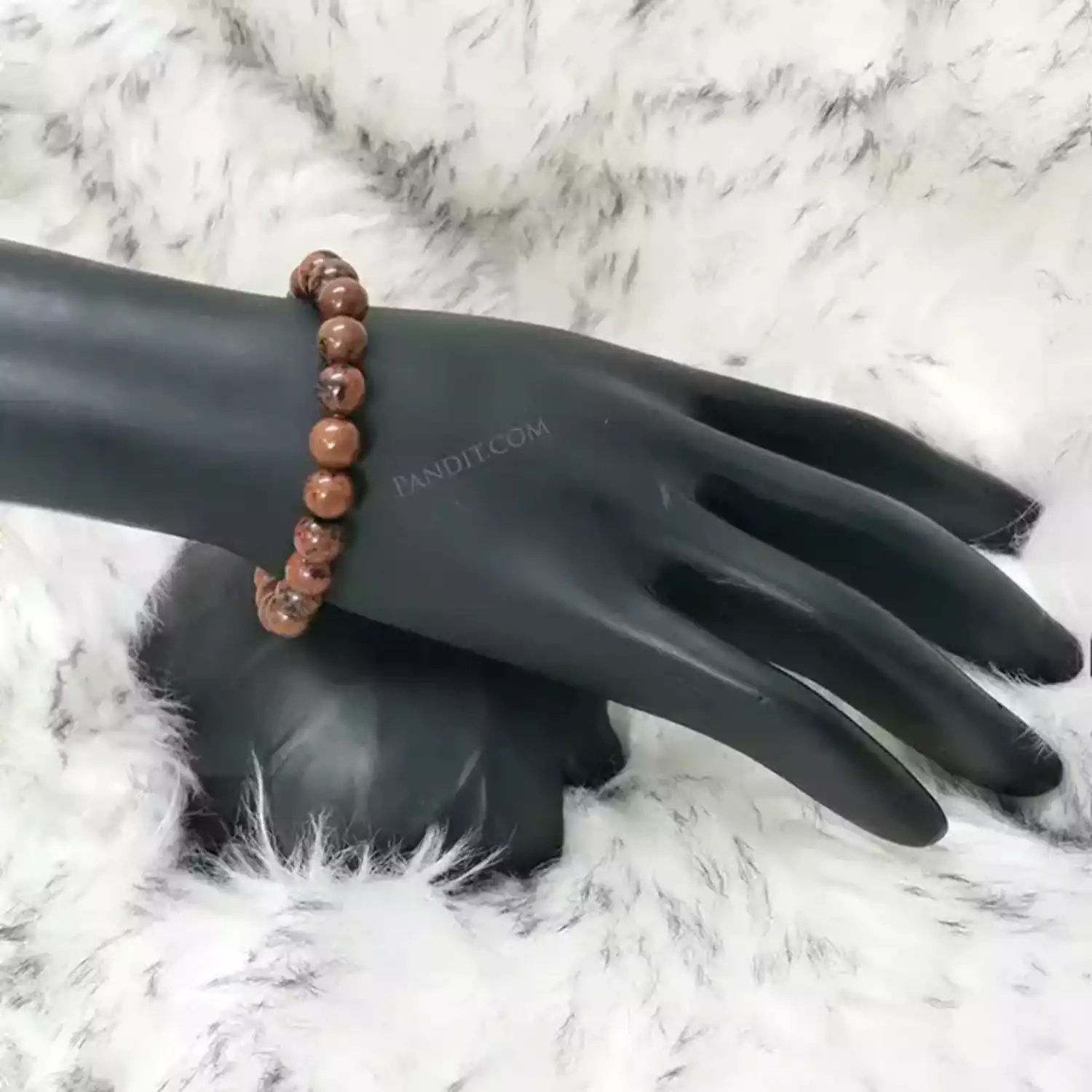 Mahogany Obsidian Bracelet - For Success and Growth - Image 5