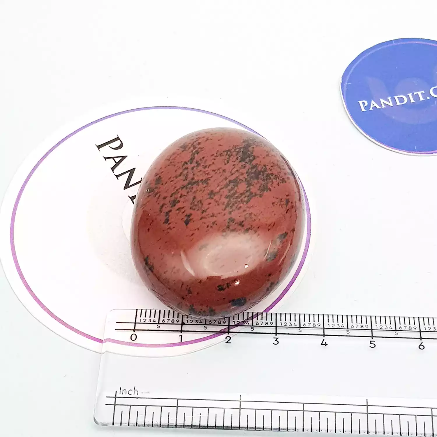 Mahogany Obsidian Healing Crystal Palm Stone - Image 6