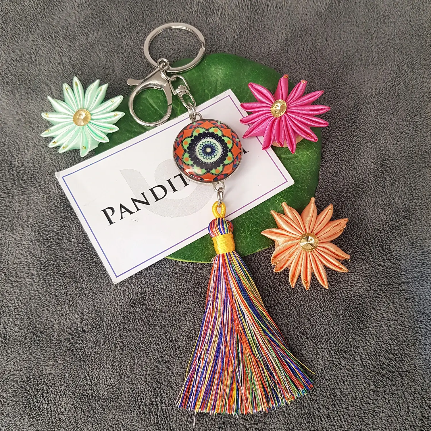 Mandala Dot Art Keychain - Image 18