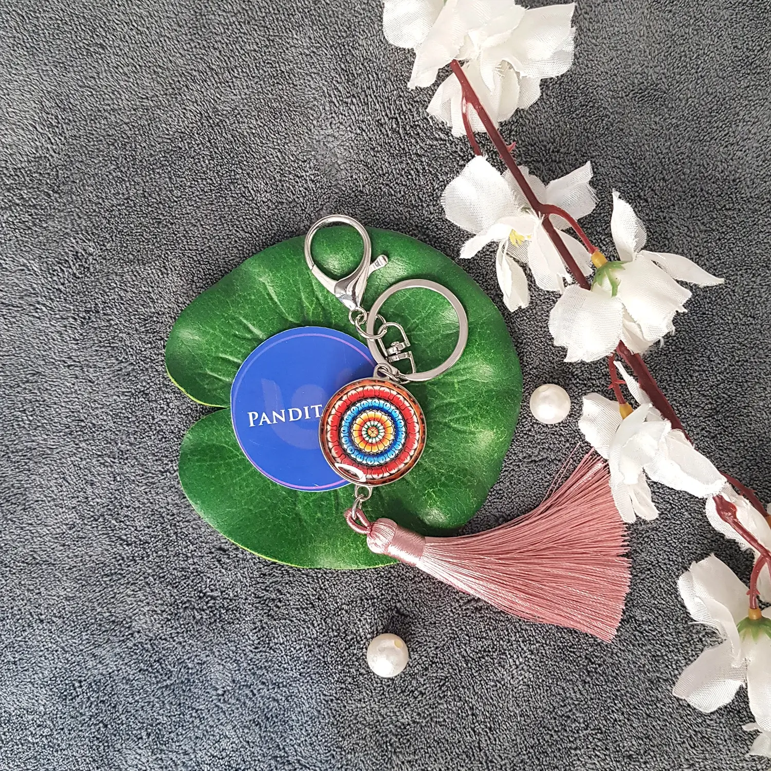 Mandala Dot Art Keychain - Image 19